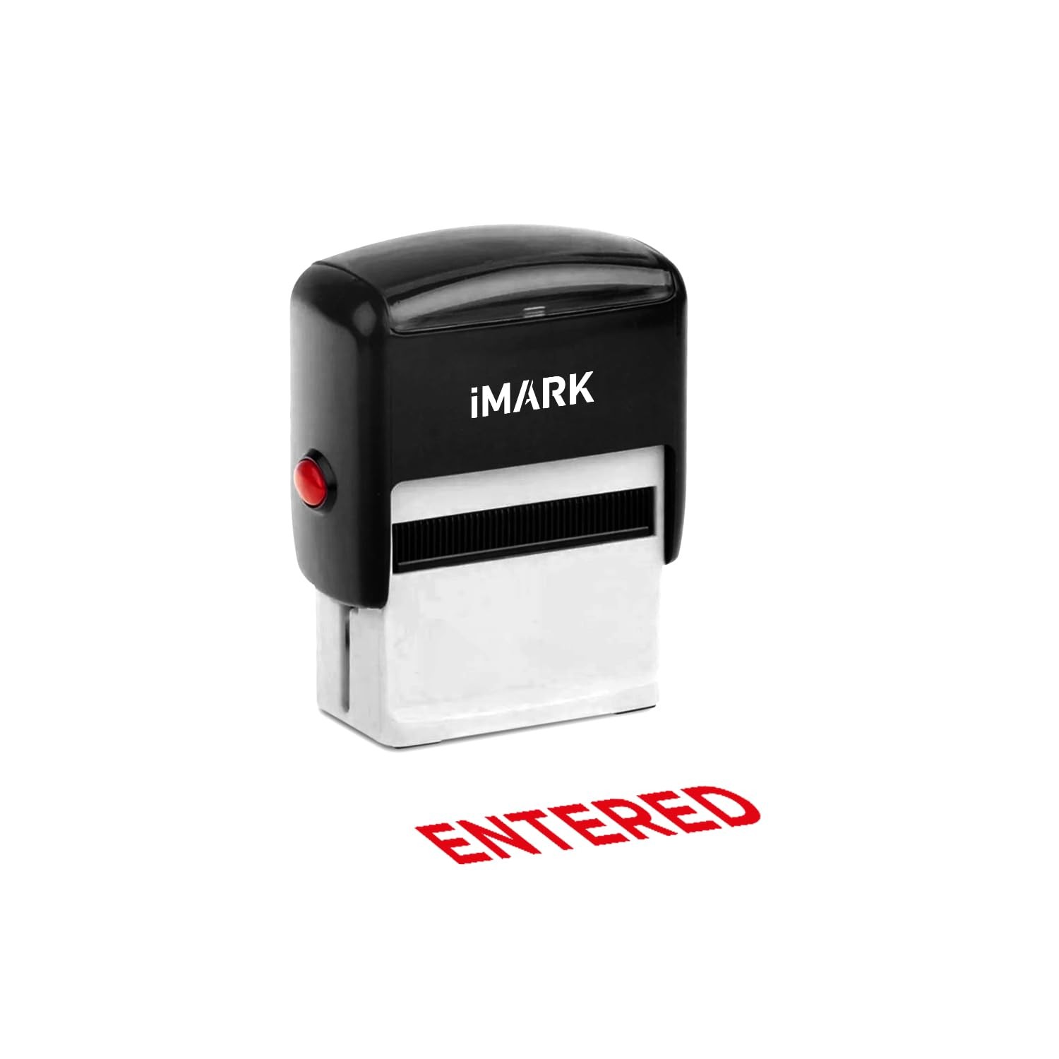 Entered Self Inking Rubber Stamp Red Ink Office Business Paperwork Tool