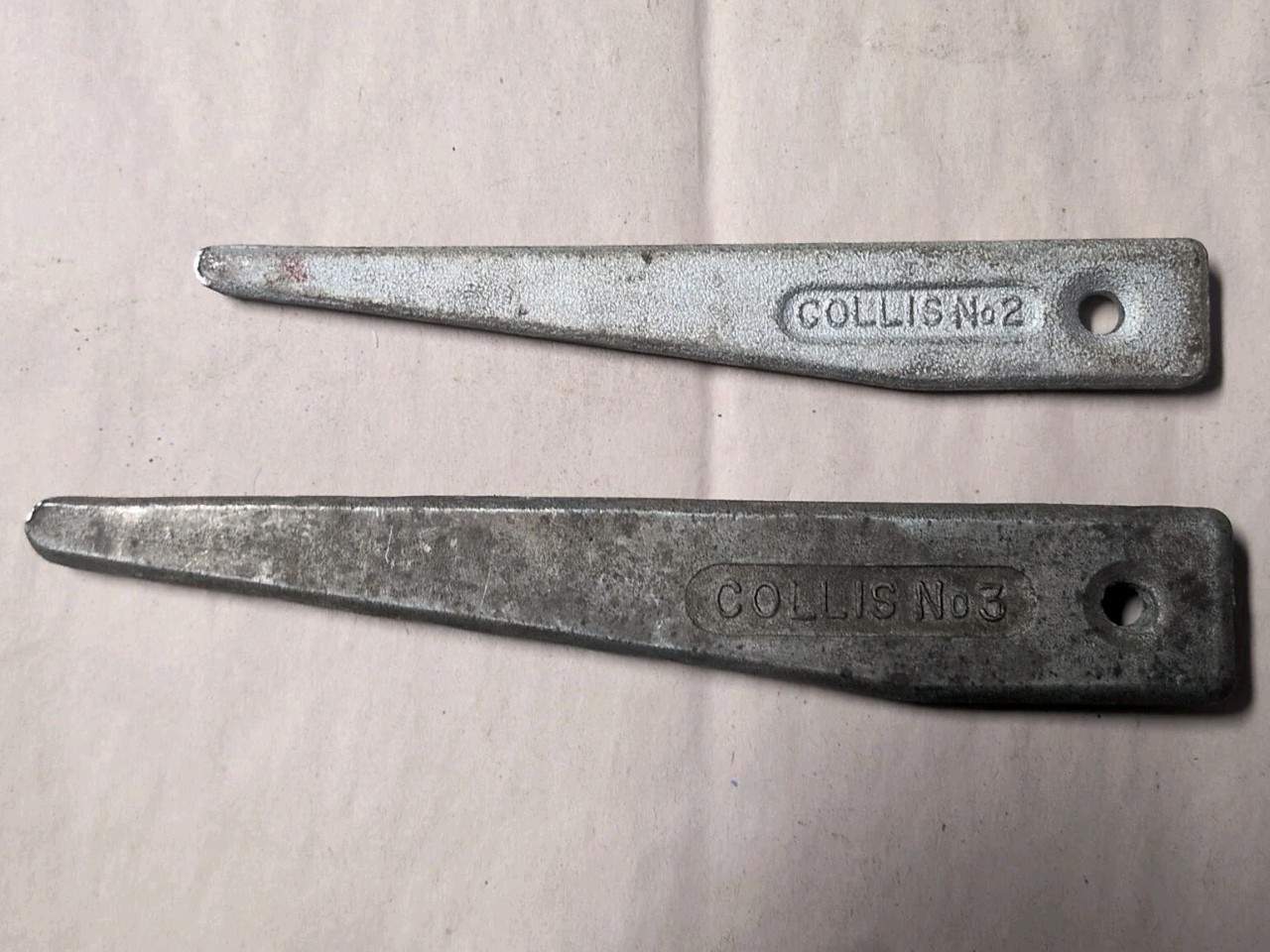 Vintage Collis Drift Key Extractor Wedge No. 2 And No.3 Lot