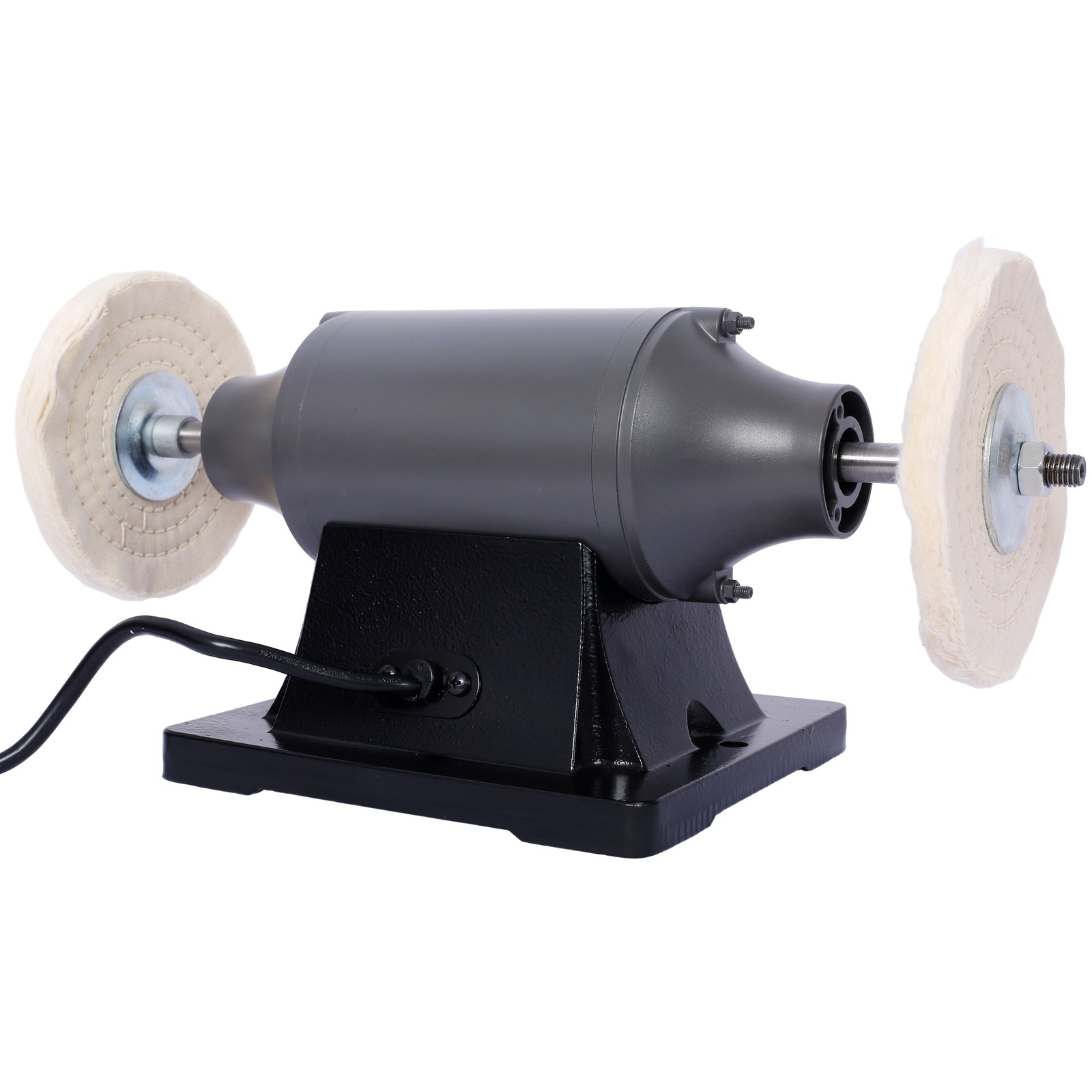 Extra long 6" Electric Polisher Benchtop Buffer Grinder Benchtop Buffing Machine
