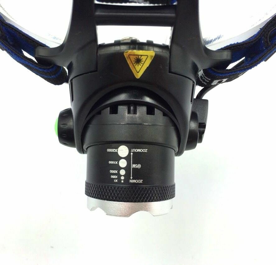 LED Headlamp Rechargeable Headlight Zoomable Head Torch Lamp Flashlight