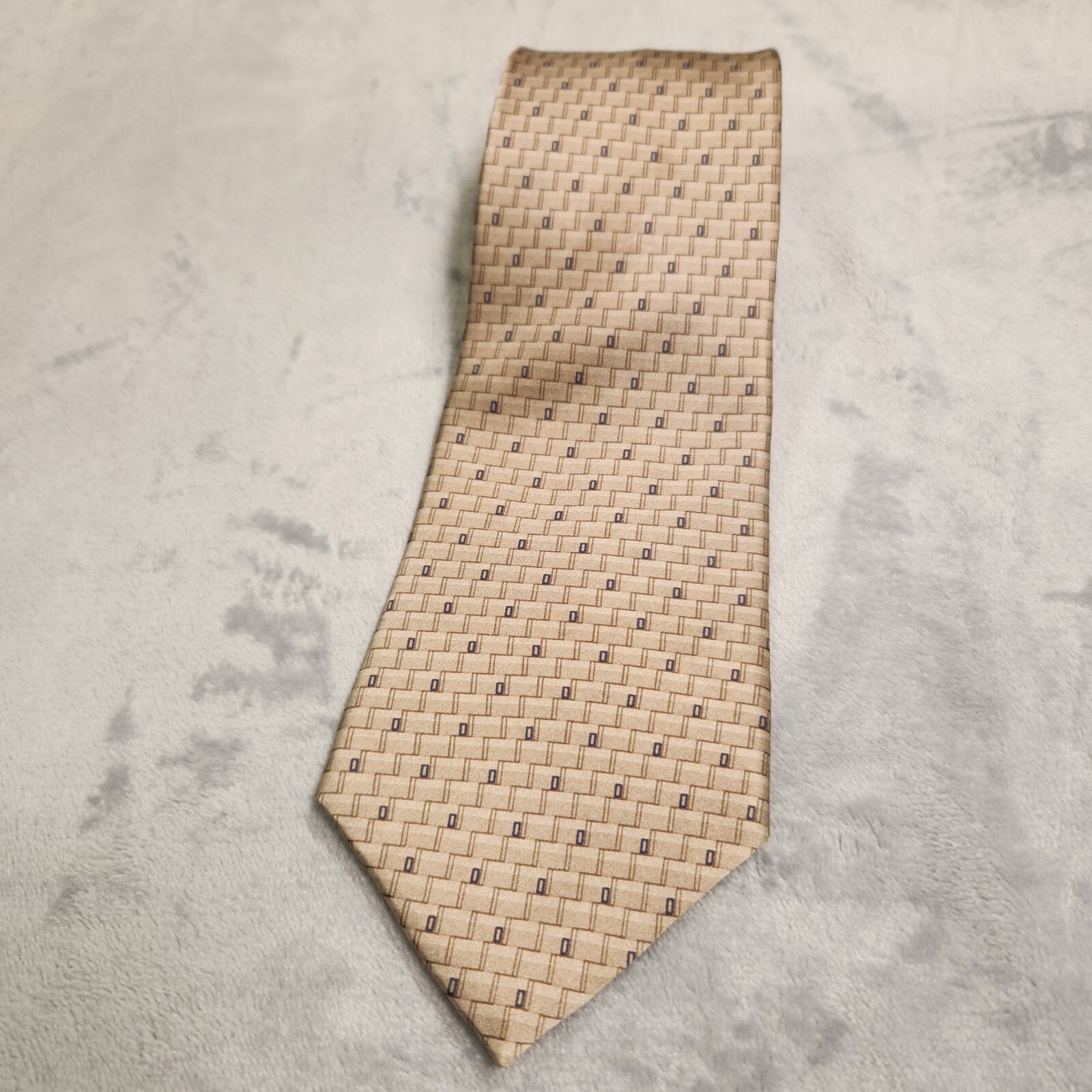 Gianfranco Ruffini Tie 100% Silk Geometric Print Made in Italy European Luxury