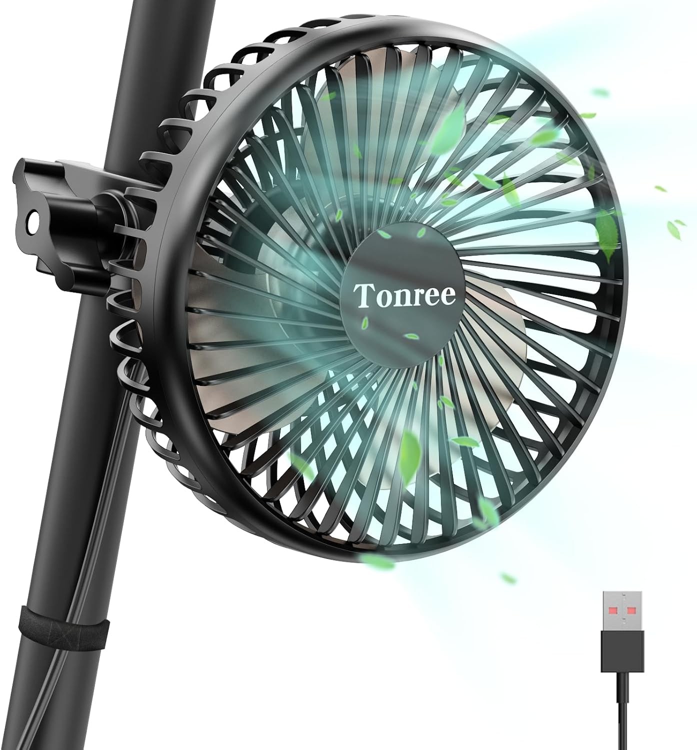 Grow Tent Fan 5.5" Greenhouse Clip Fan W/ Brushless Motor & Non-Slip Clamp