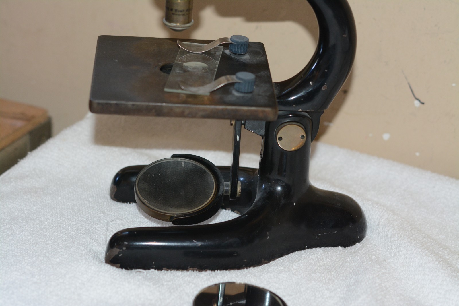 Microscopes. Antique. Bausch Lomb mirror microscope