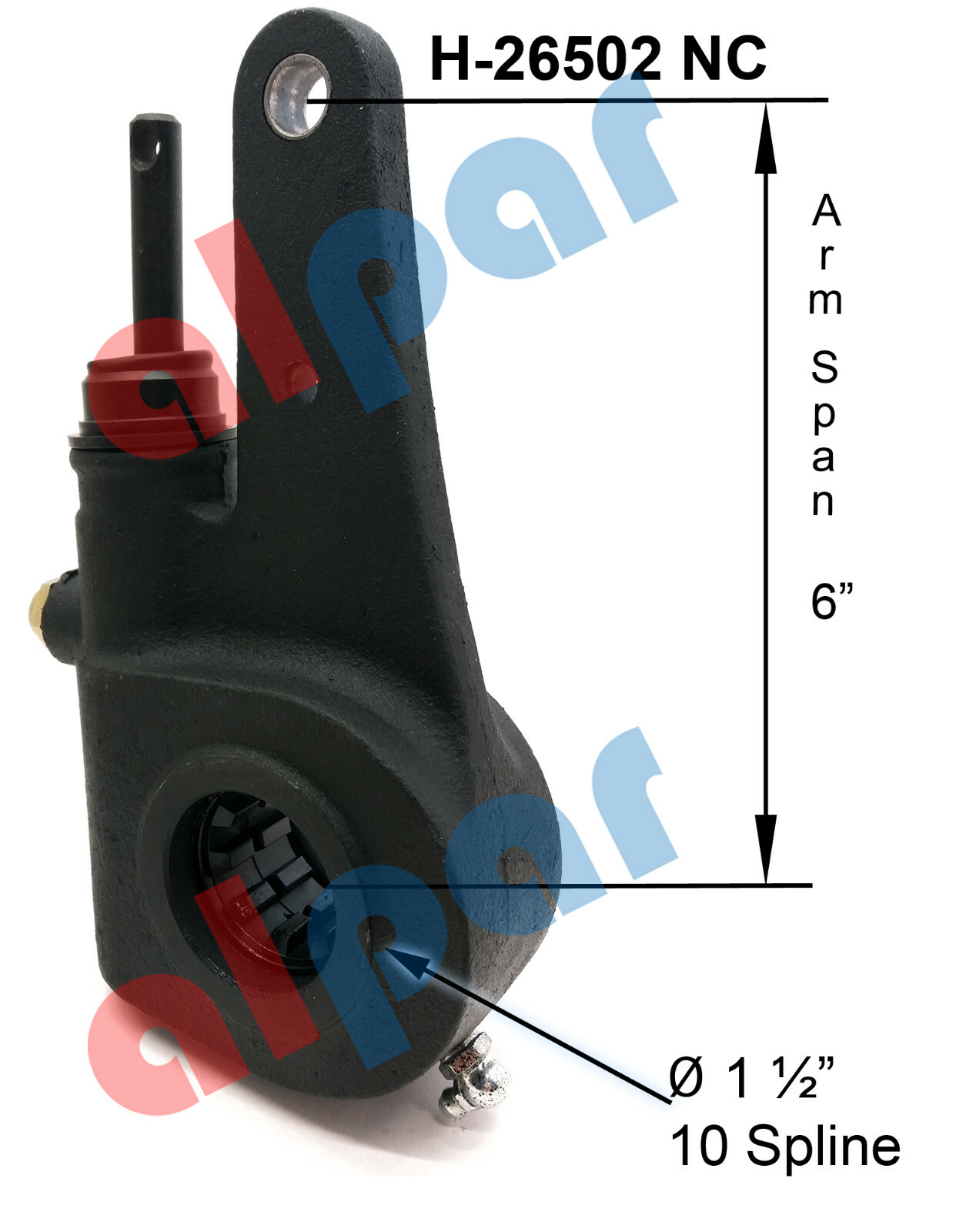 slack adjuster No Clevis 1.5"x10 spline 6" Ref R803105, R801042,139.1030