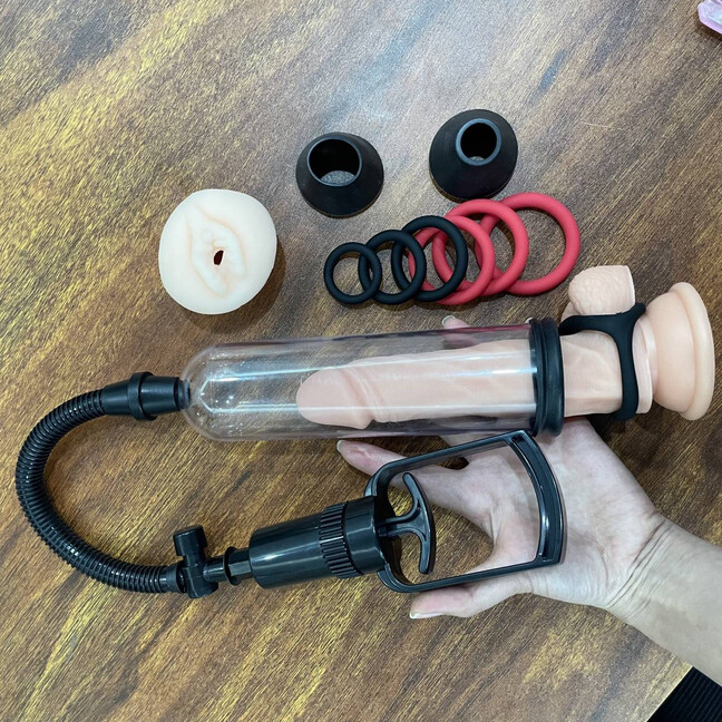 Mannal Penis Vacuum Pump For Male with Penis Rings Squeeze Enhancer Enlargement