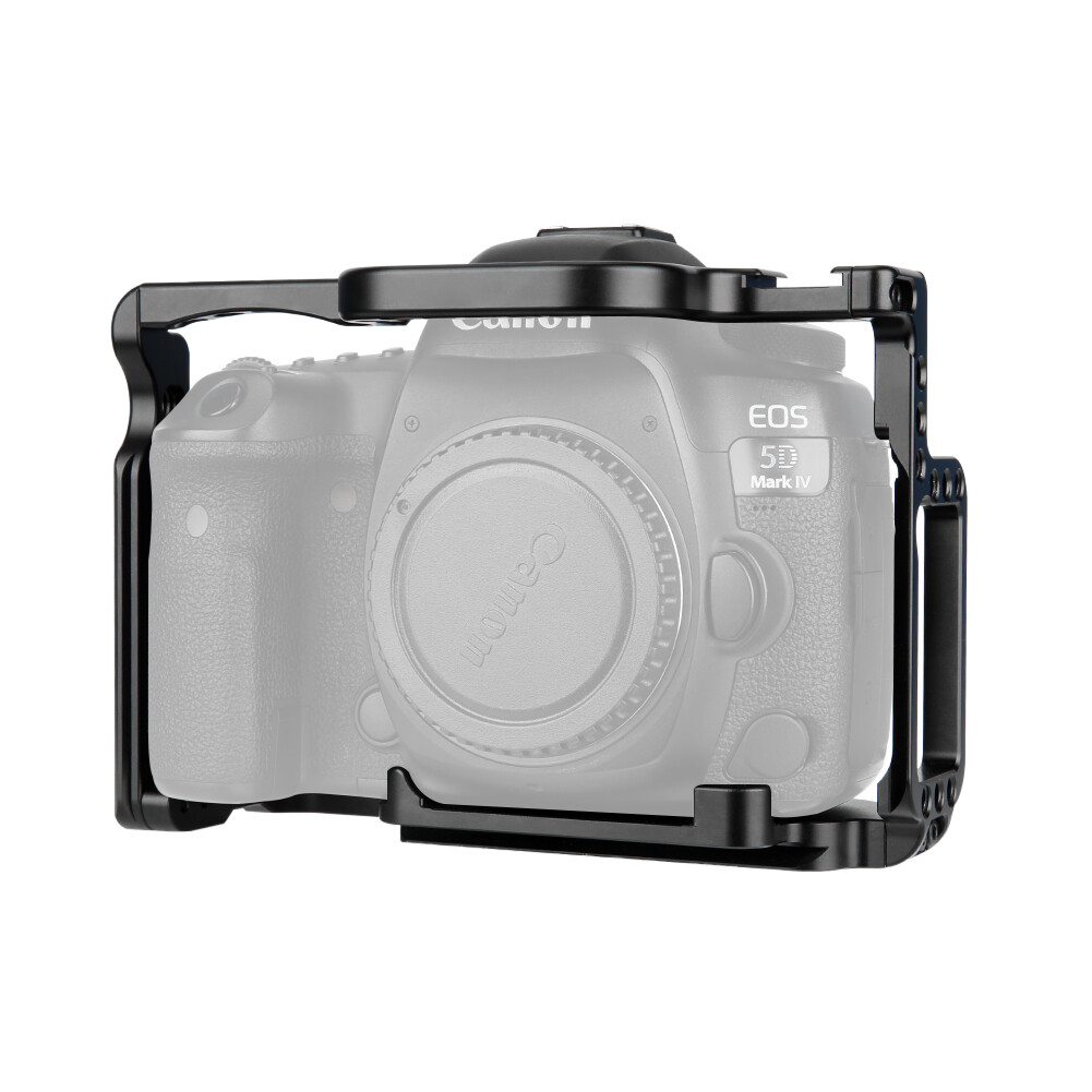 NICEYRIG Camera Cage for Canon EOS 5D Mark II III IV 5Ds Camera with Cold Shoe