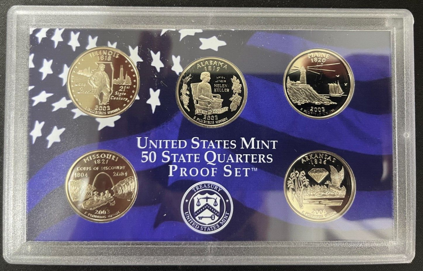 2003 Clad Proof Set U.S. Mint Original Government Packaging with COA