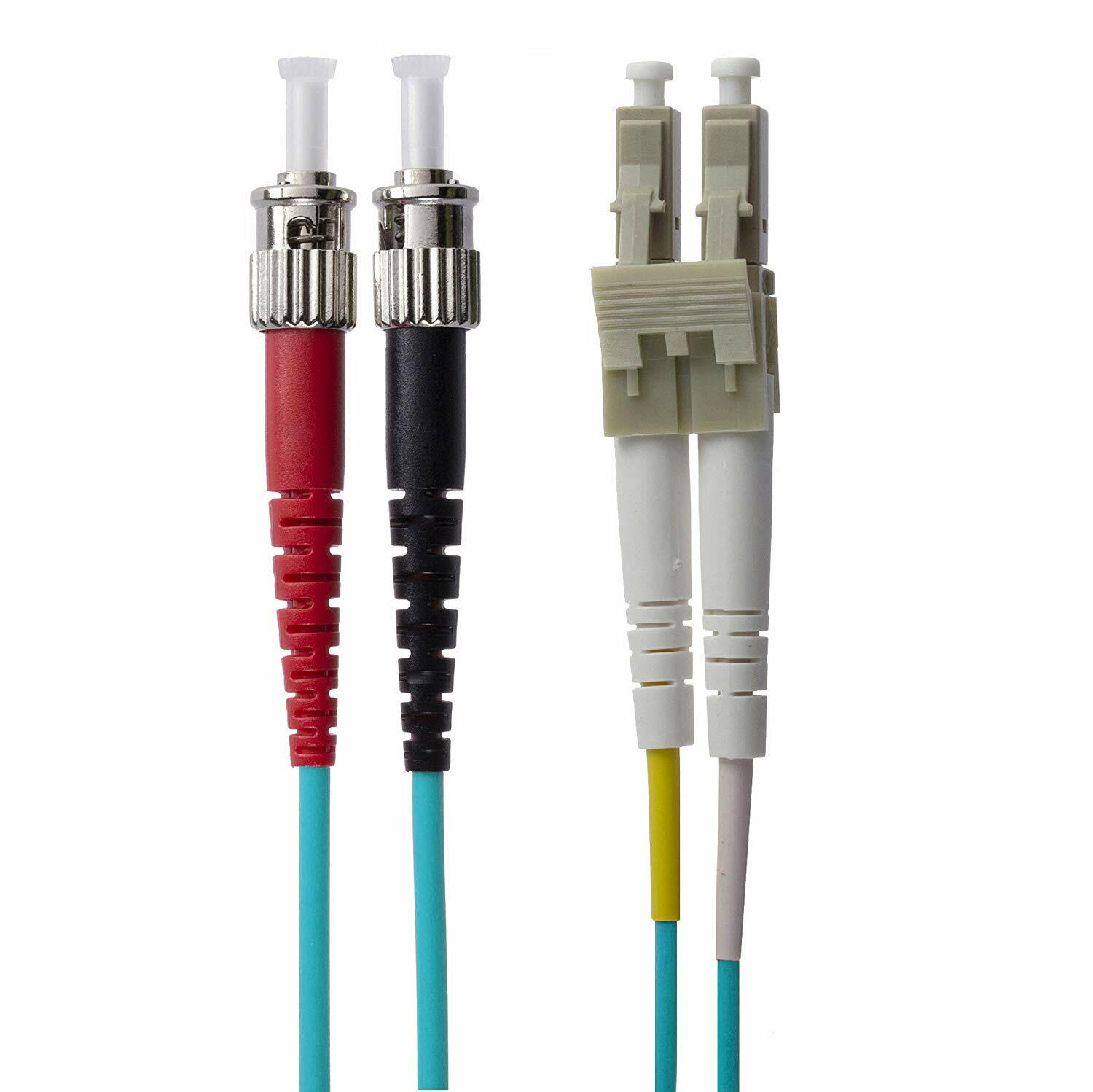 NTW NL-ST/LC-1040R ST/LC OM4 Multimode Duplex 50/125 Optical Fiber Nonconductive