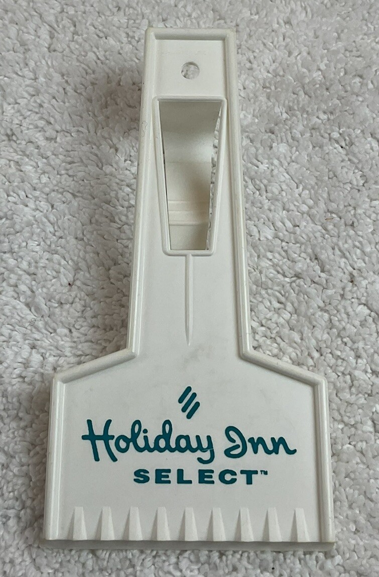 Vtg Holiday Inn Select Ice Snow Windshield Window Scraper Tag Master Line USA
