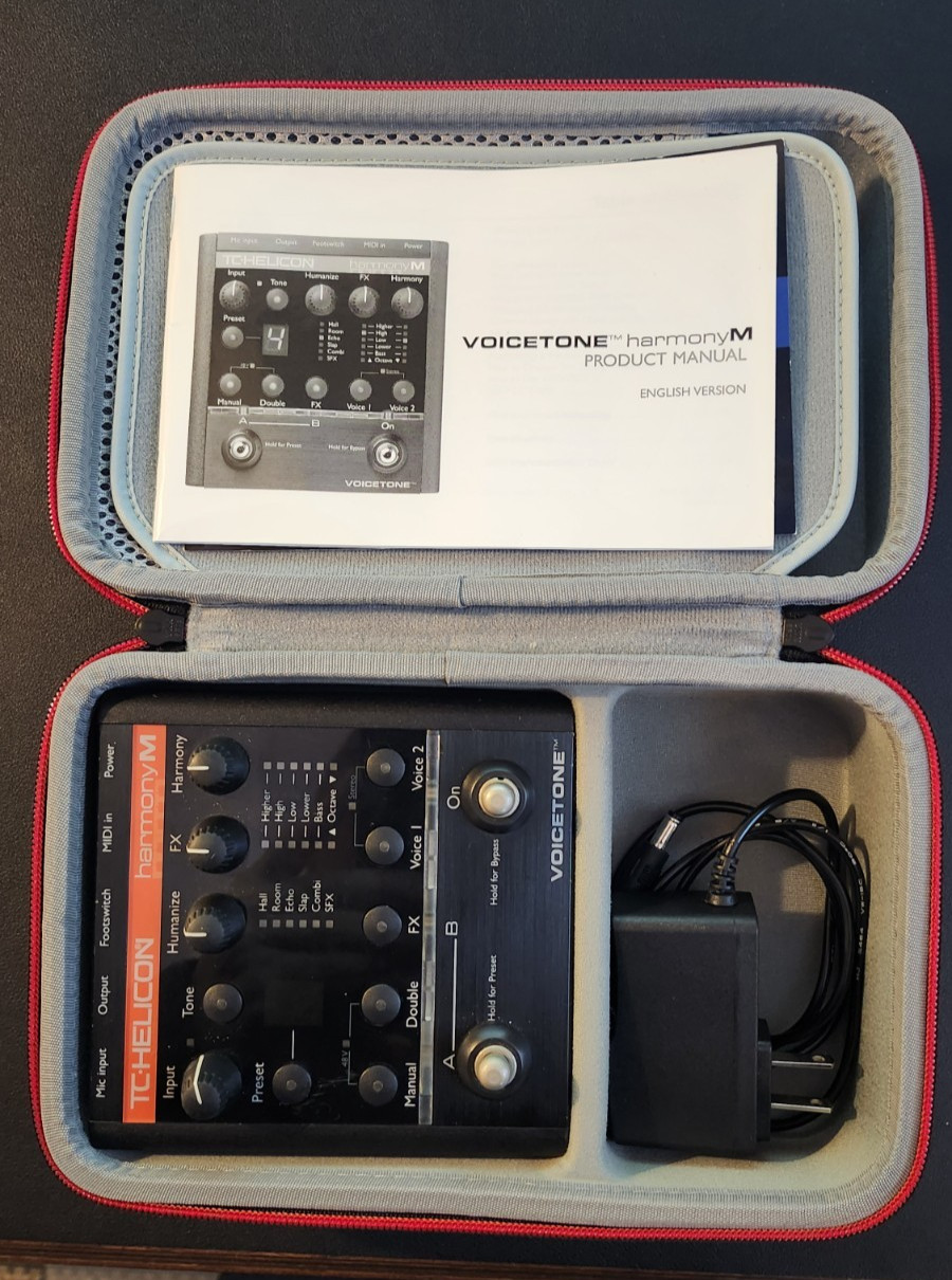 TC Helicon VoiceTone Harmony-M +++ Case and power adapter !!!