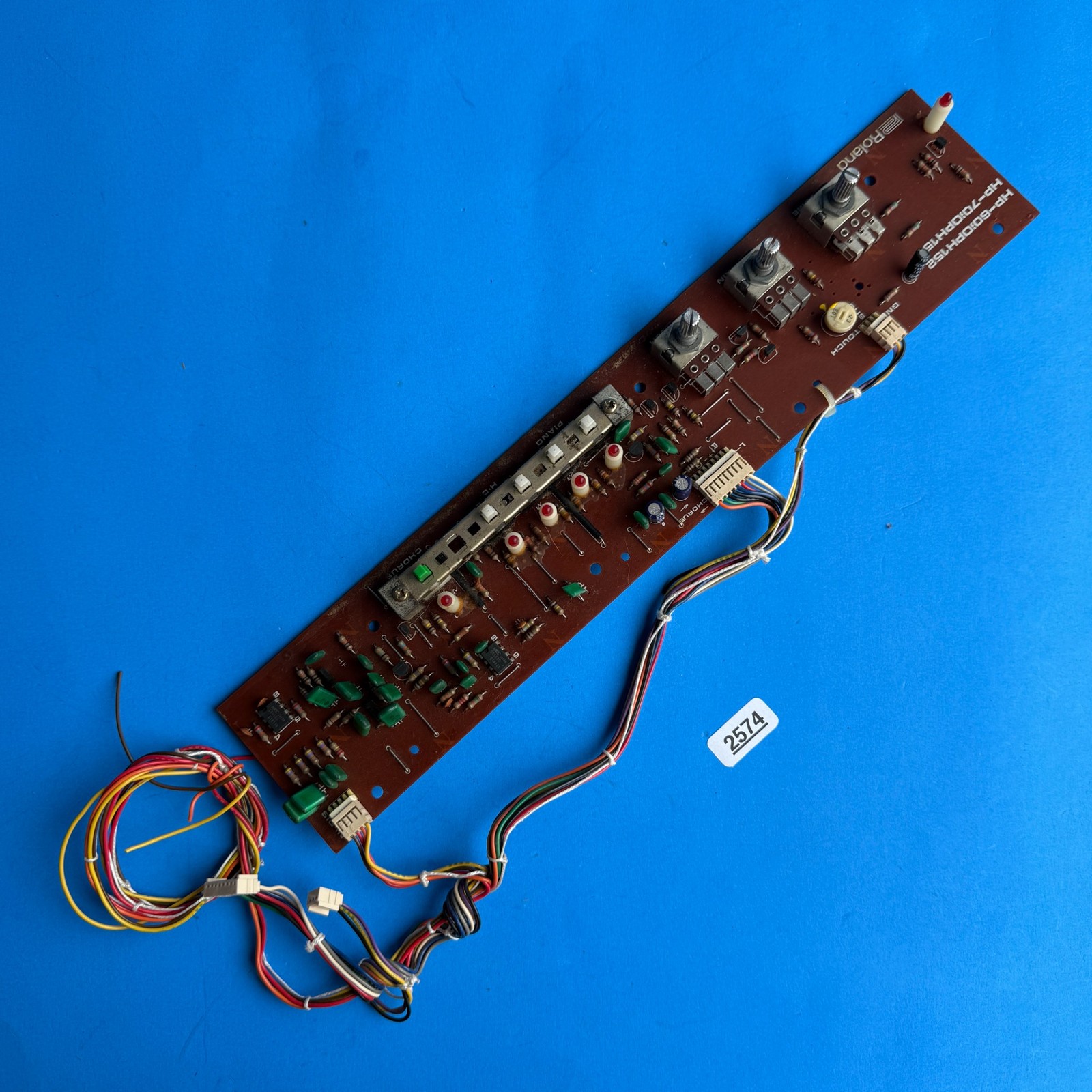 Vintage Roland HP-70 Piano Part: Control Volume Switch Button PCB [HP-60 0PH152]