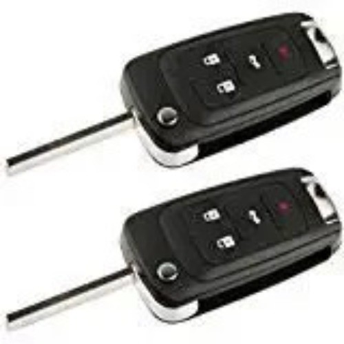 Key Fob Keyless Entry Remote Flip Shell Case & Pad, Set of 2