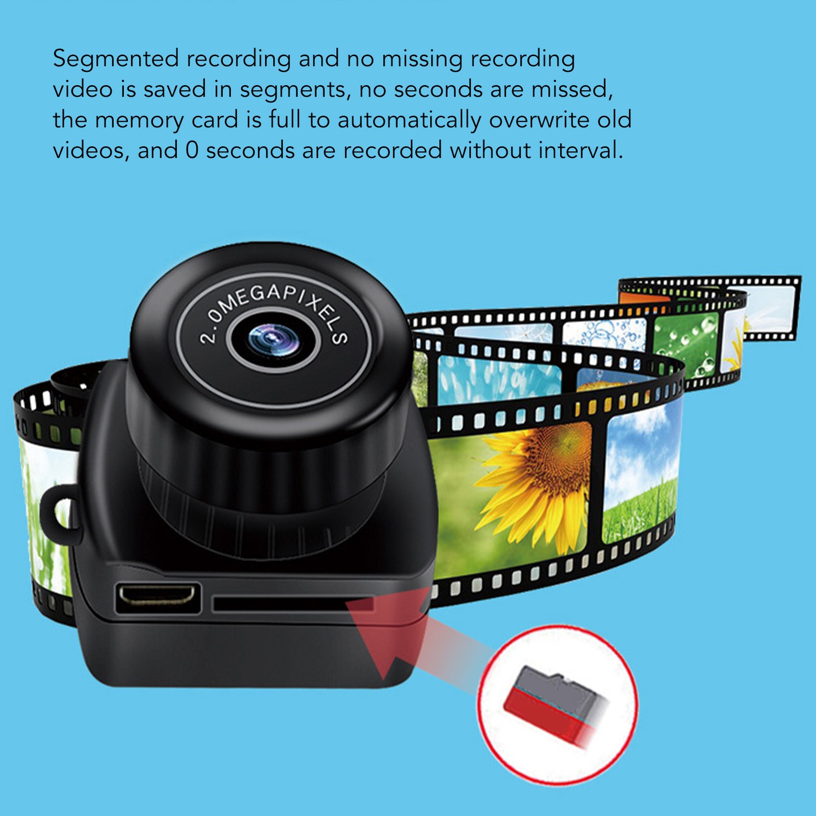 Small Action Camera Rechargeable Battery For HD Video Camera 200 000