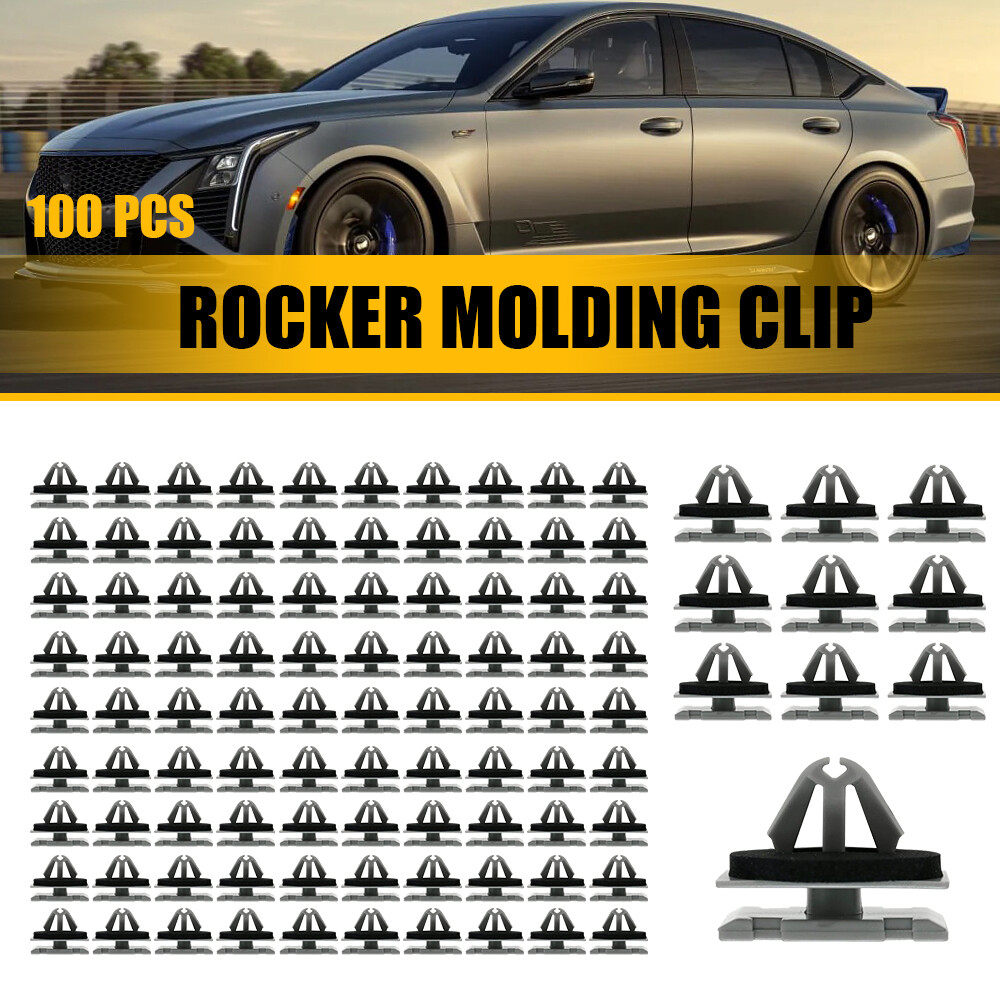 100x Fender Flare Clips Rocker Molding Clip for Jeep (Grand) Cherokee Compass