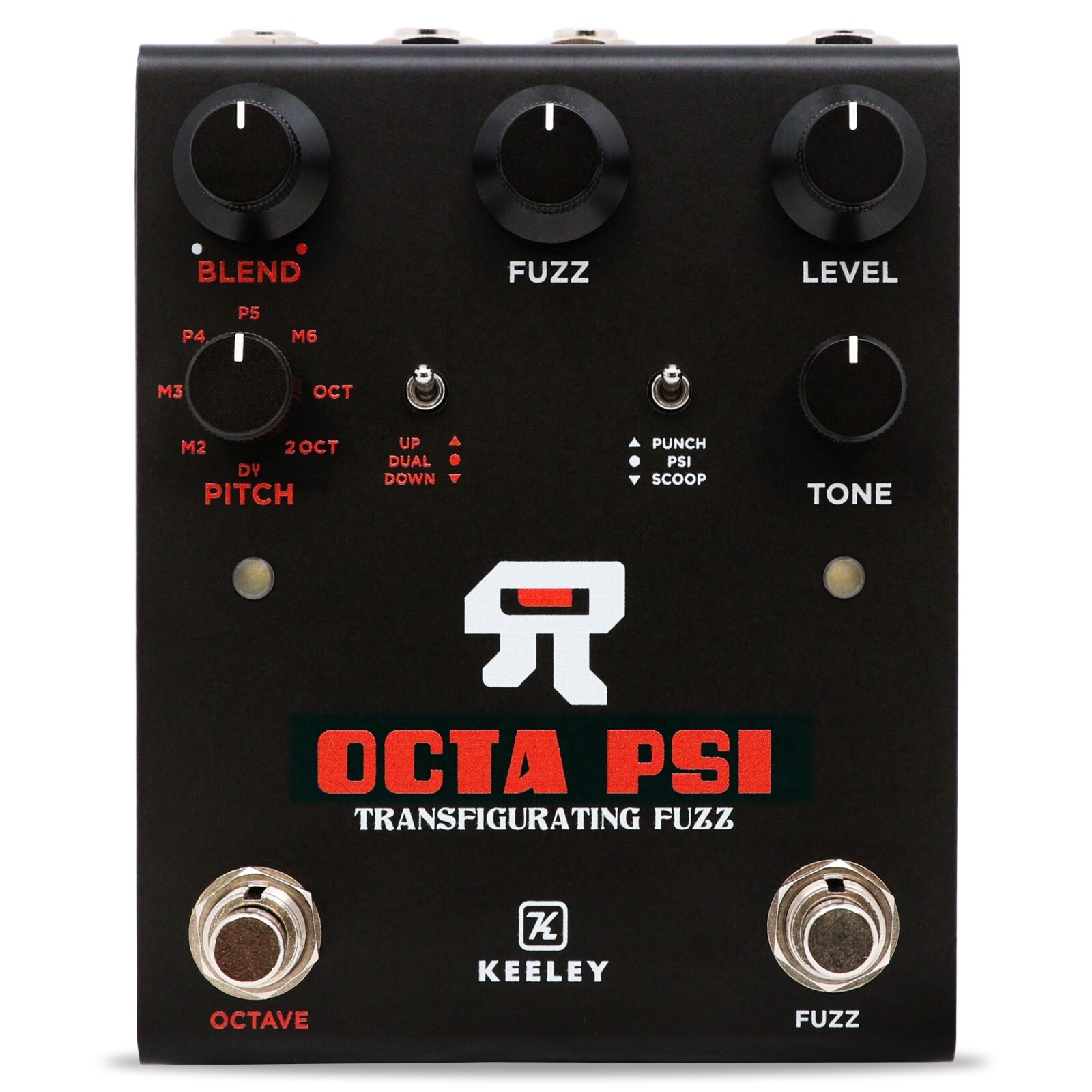New Keeley Octa Psi Transfigurating Fuzz Guitar Effects Pedal