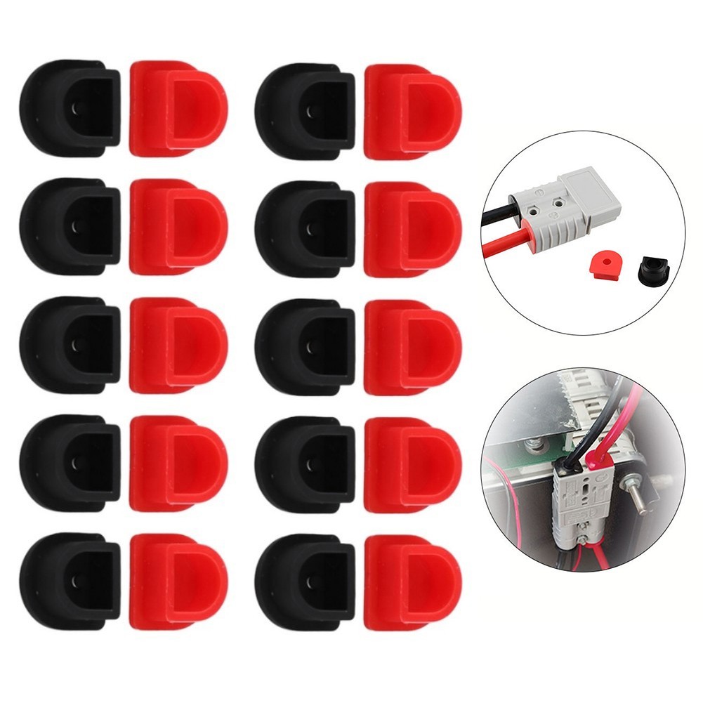 20PCS For Anderson-Style 50A Cable Fixings Red Black for Solid Line Use