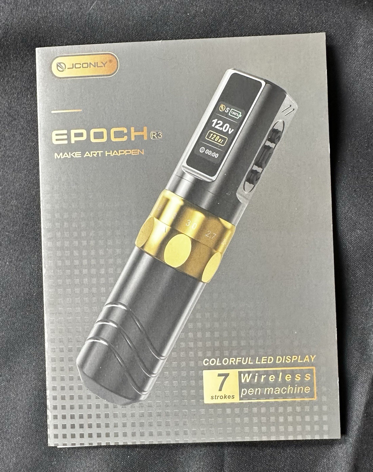 JCONLY EPOCH R3 , 7 Stroke Adjustable Tattoo Machine.