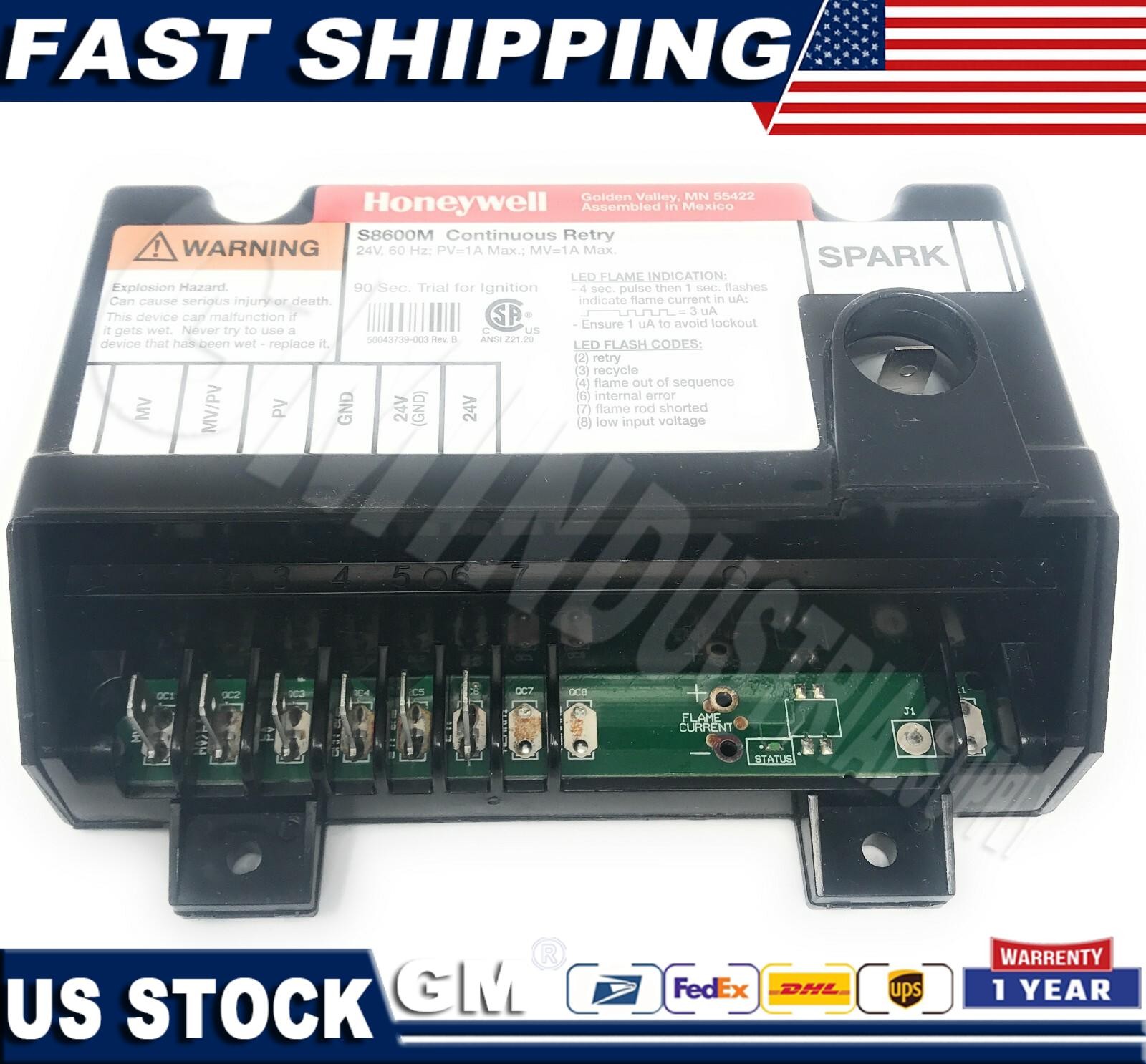 NEW! HONEYWELL S8600M3001 24 VOLT IGNITION MODULE
