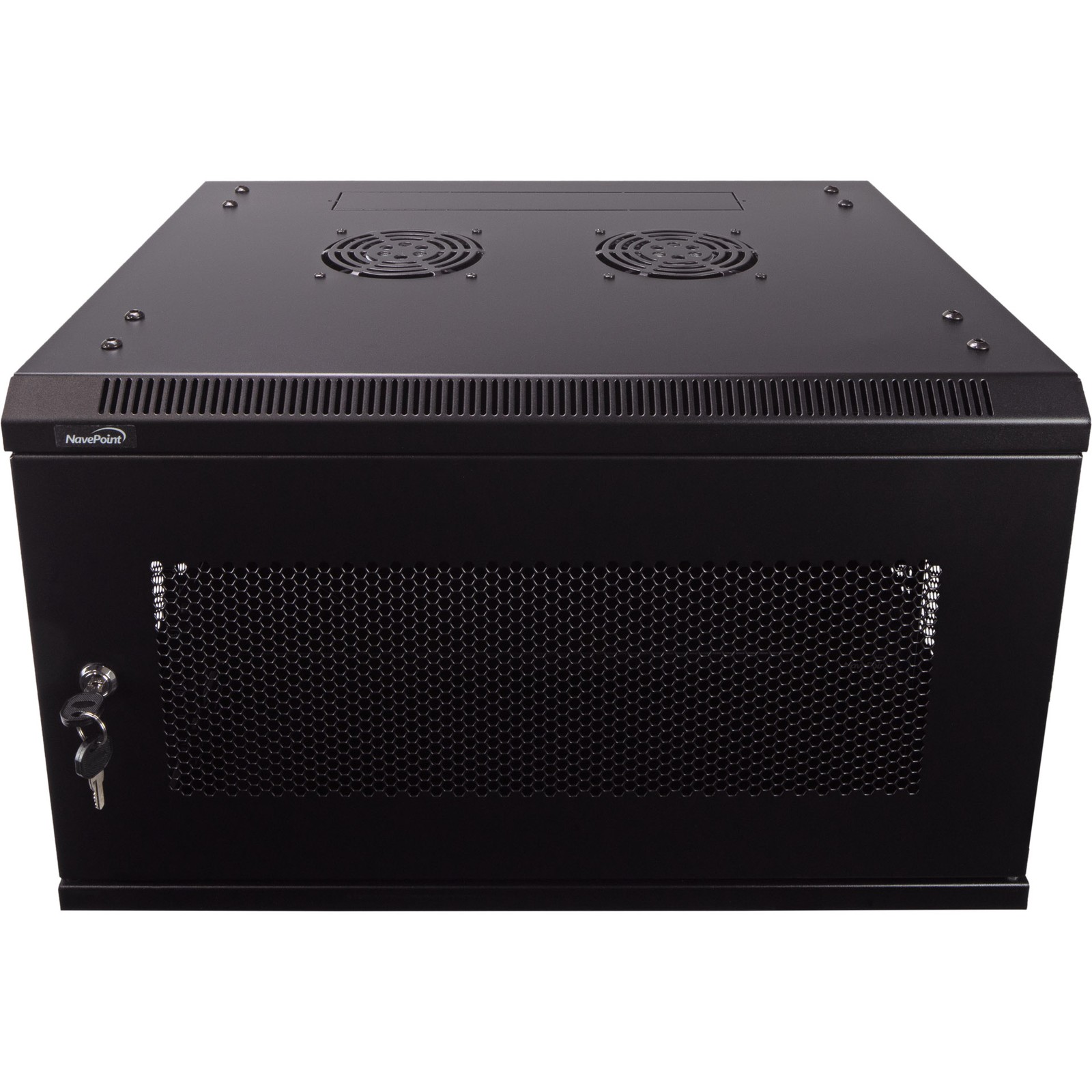 6U IT Wall Mount Network Server Data Cabinet Rack Perforated Door Lock w/shelf