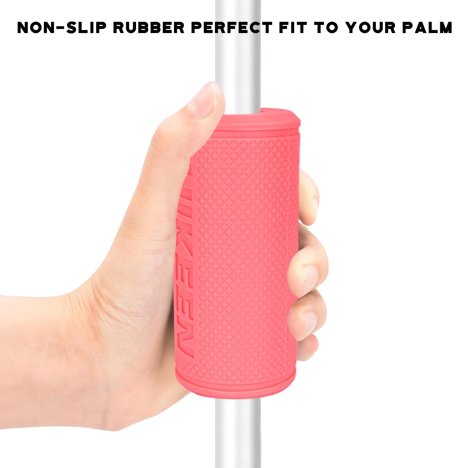 Thick Bar Dumbbell Grips, NonSlip Rubber for Weight Lifting & Muscle Building