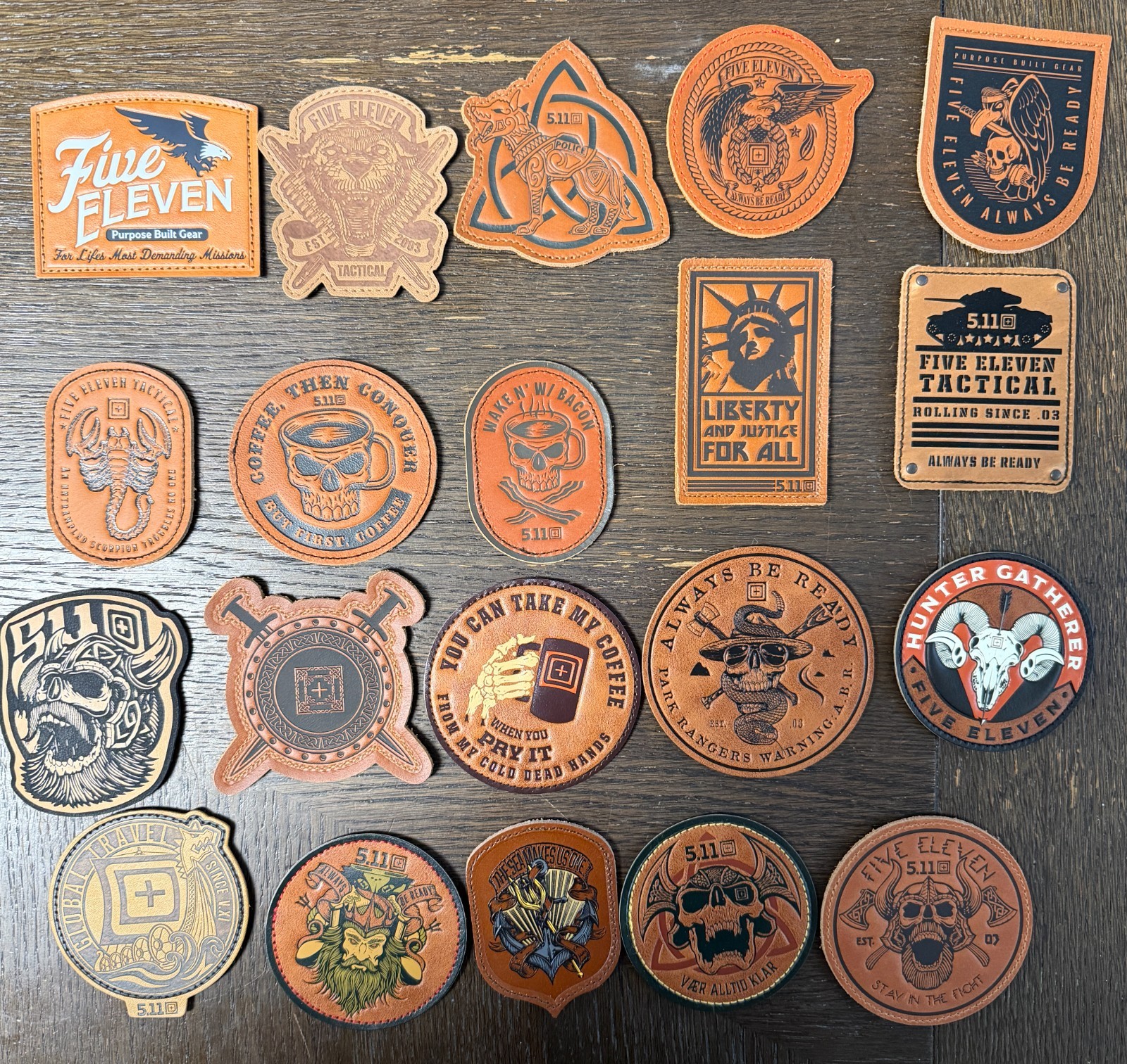 5.11 Tactical Leather Patches