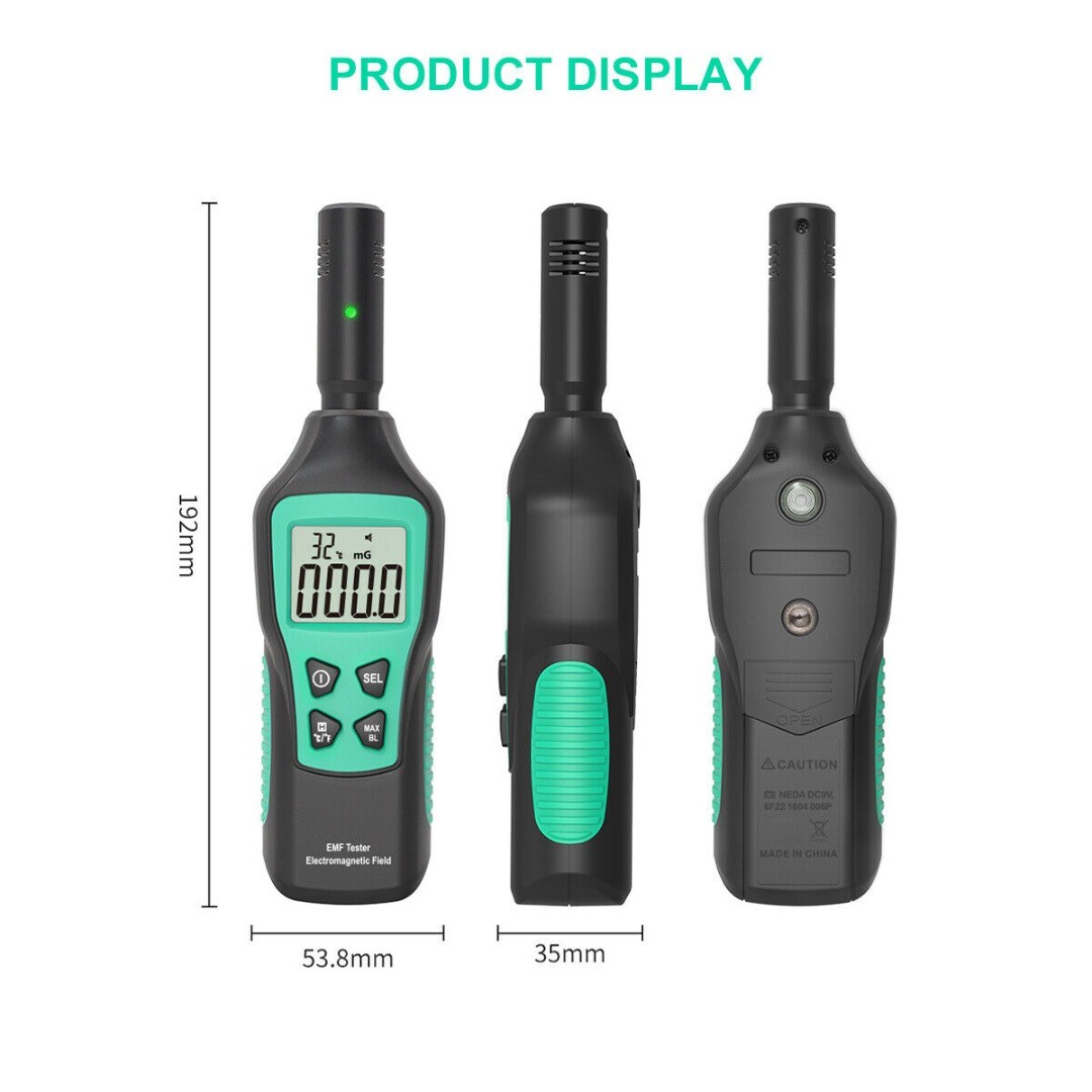 EMF Meter High Precision Handheld Electromagnetic Radiation Detector Tool