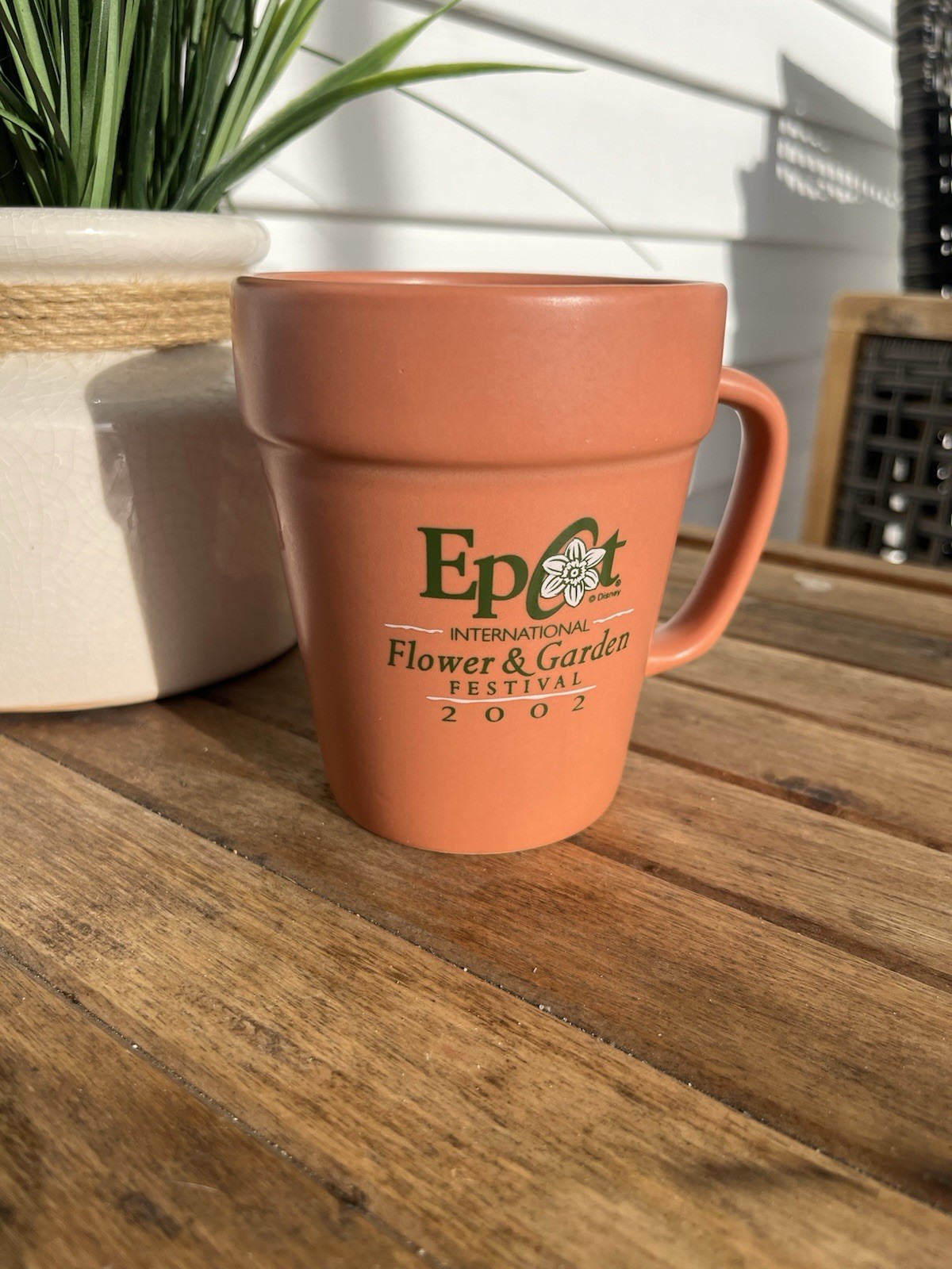 Vintage Disney Epcot International Flower and Garden Festival 2002 Coffee Mug