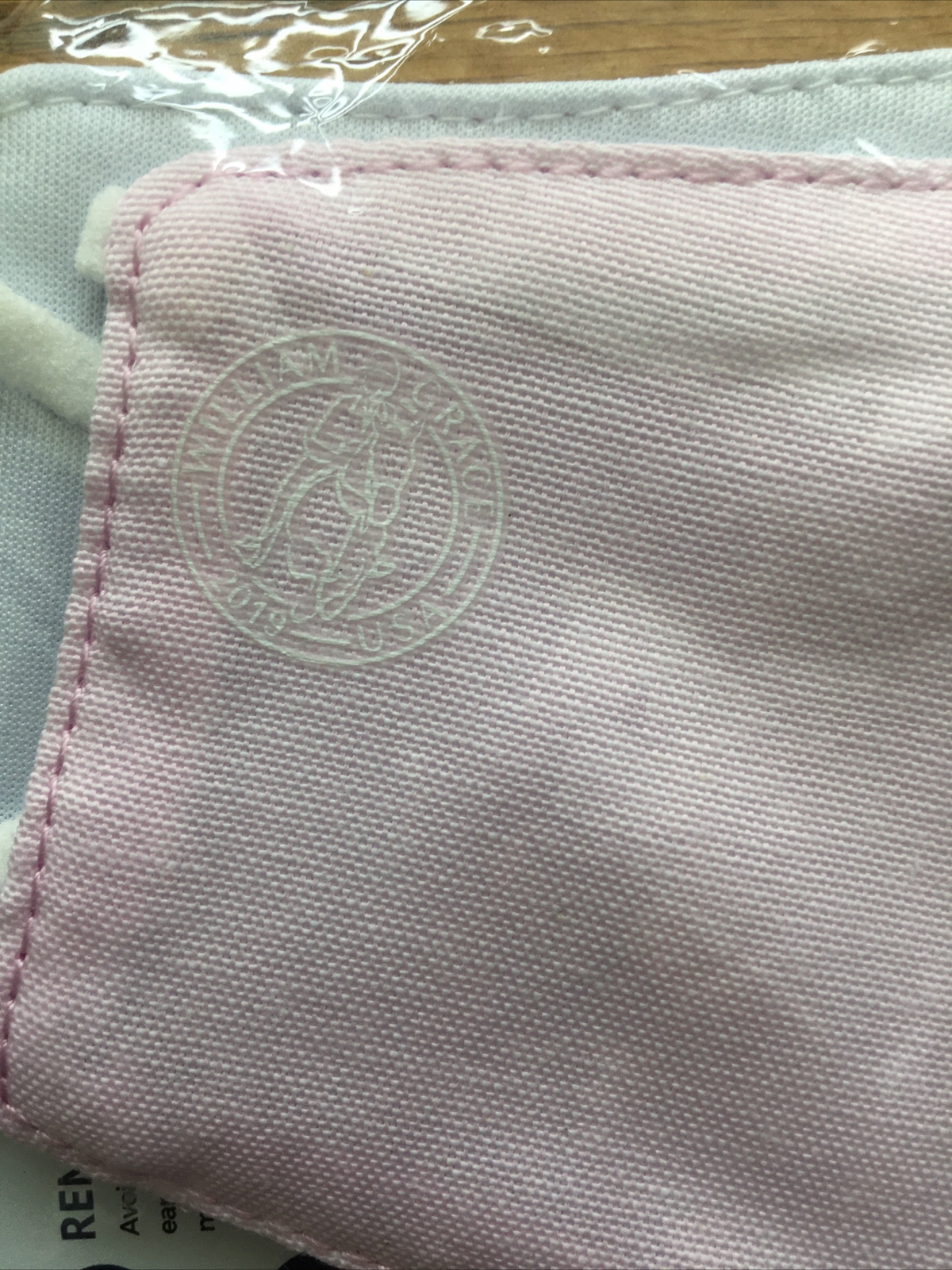 2 Pack - William Grace Pink Face Mask - Linen