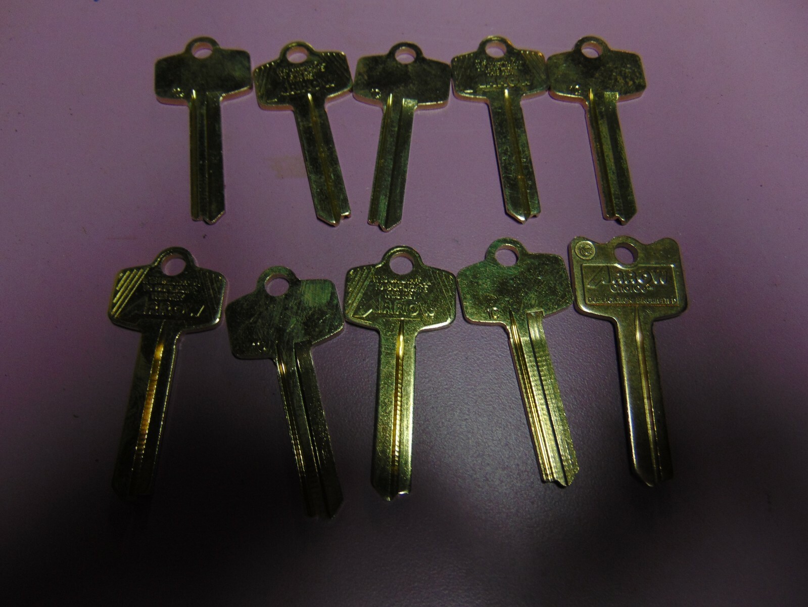 10 - ARROW ORG. 1C KEY BLANKS LOCKSMITH