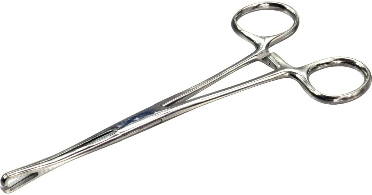 New 6" Pennington Forceps Slotted Clamp Standard Piercing Tool