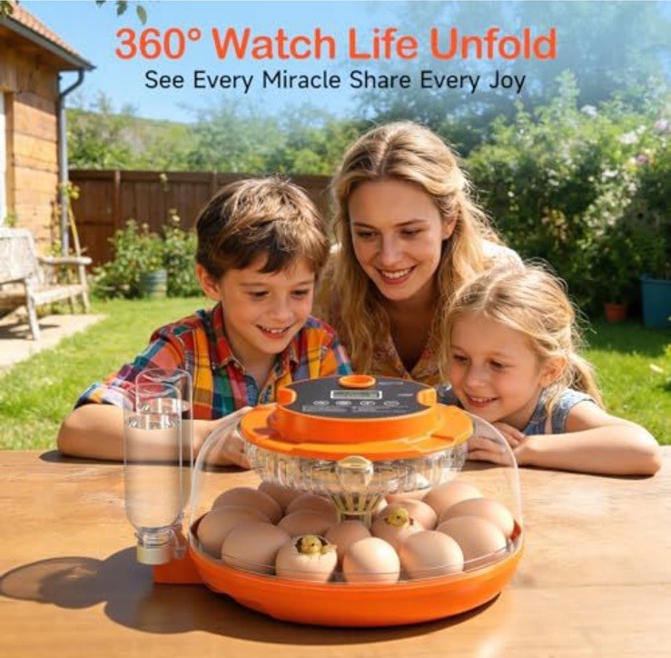 (20)18 Egg Incubators for Hatching Eggs, Automatic Egg Turning and Humidity Cnt
