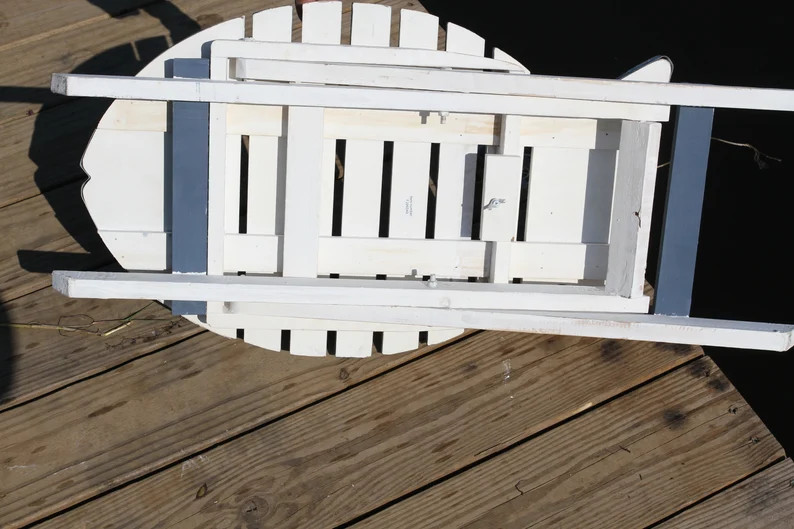 COASTAL ACCENTS,Fish Shape,SOLID WOOD, Side Tables,Beach Decor,pool style