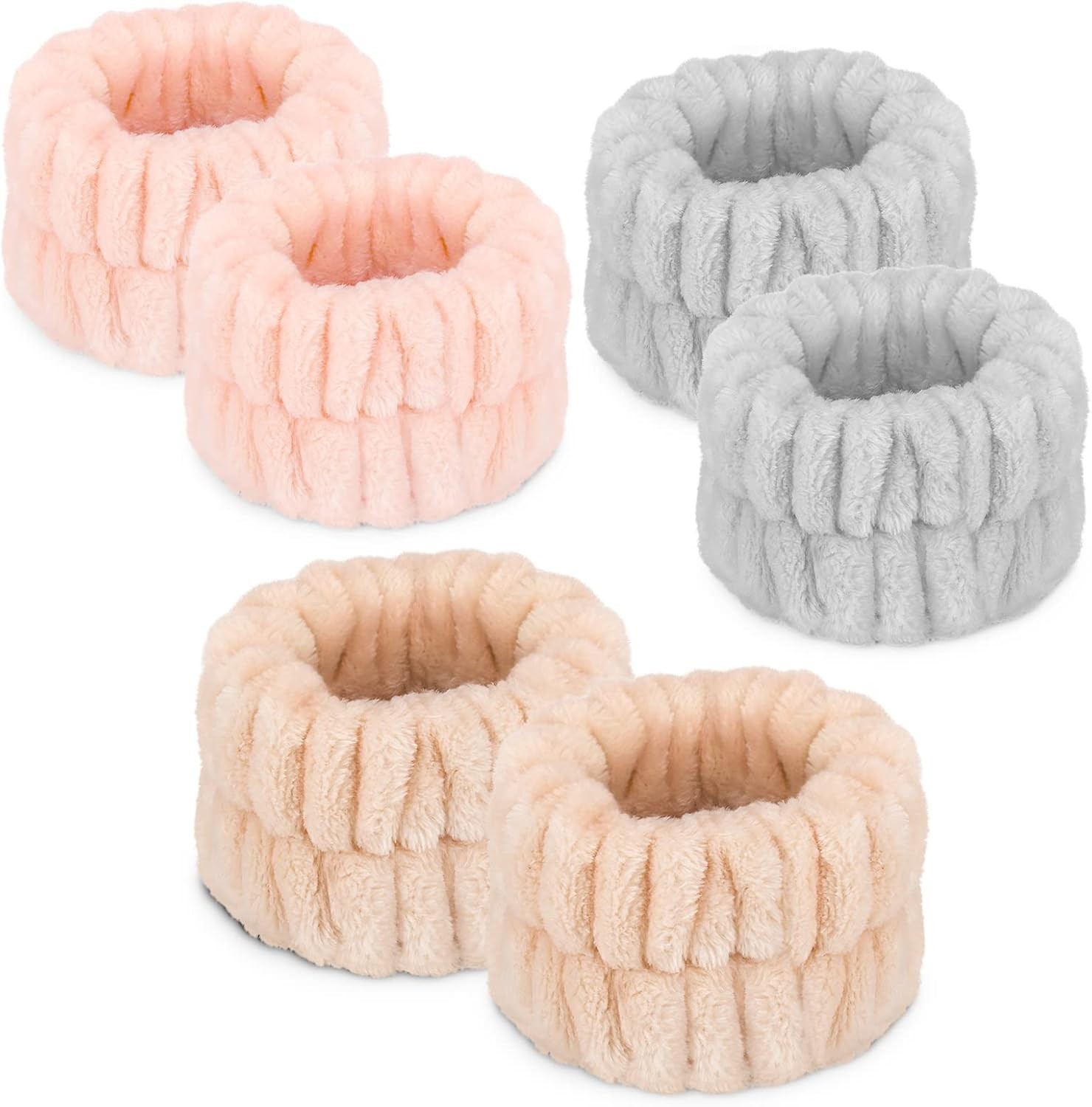 Women's Wrist Towels for Washing Face, Microfiber Spa Wash Towel Band, Absorbent