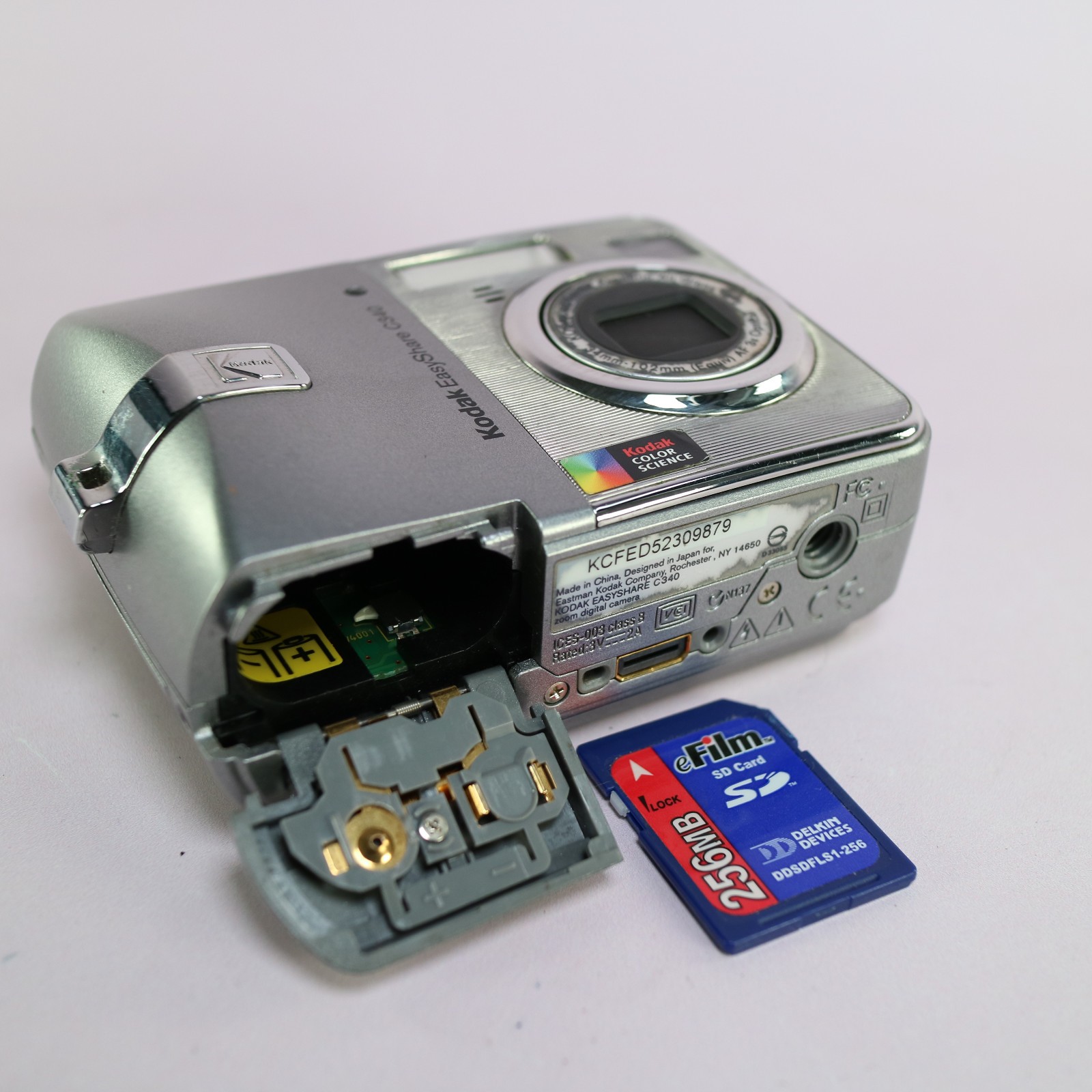 Kodak Digital Camera EasyShare C340 5.0MP Silver Tested