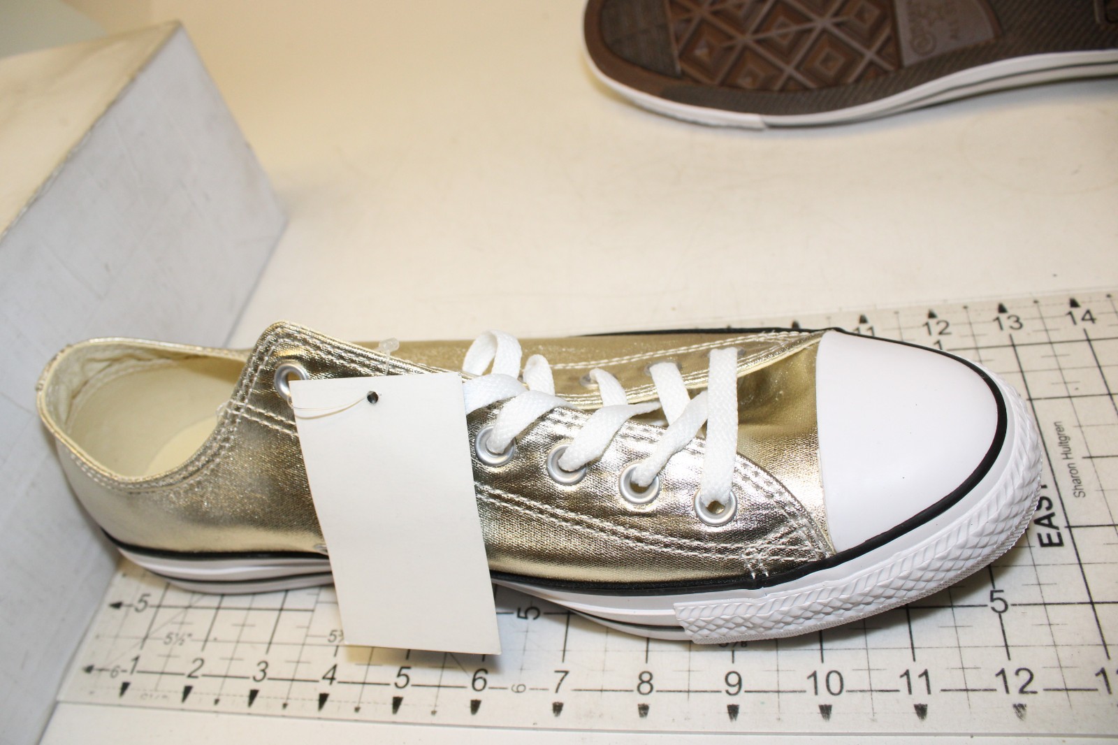 Converse All Star NEW Gold/White Low Top OX Sneakers Mens (SIZE 9 10 11 13)
