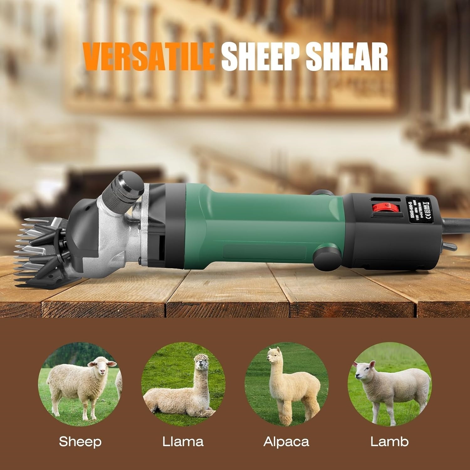 Tijeras para animales de 600 W para cortes más rápidos y de cuerpo completo, NEW