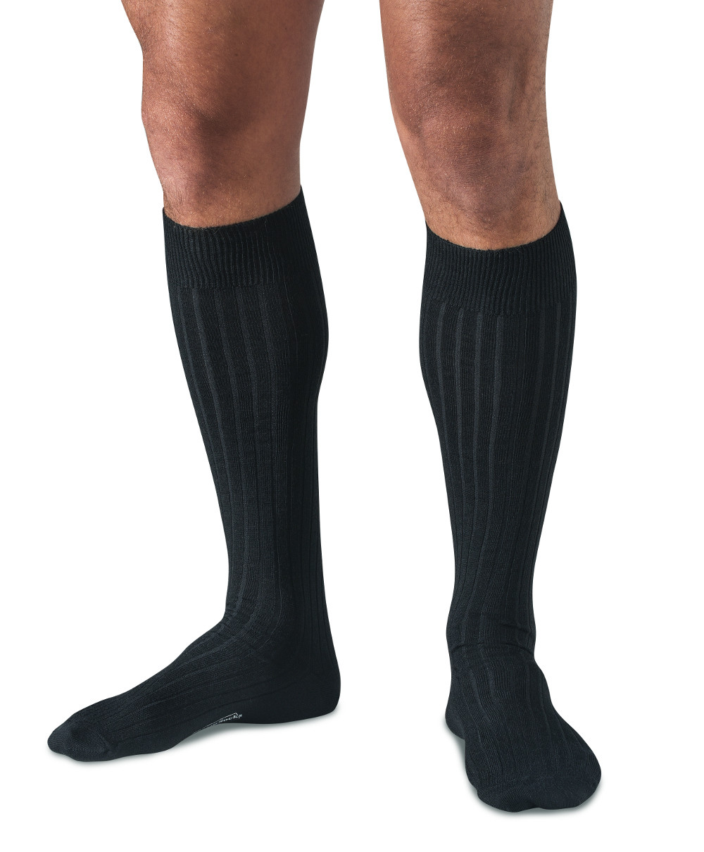 Boardroom Socks Men's Merino Wool Over the Calf Dress Socks - Knit in USA