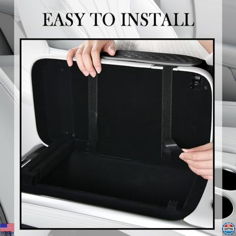 Car Arm Rest Cover & Organizer - Multi-Functional Console Storage with Cup &