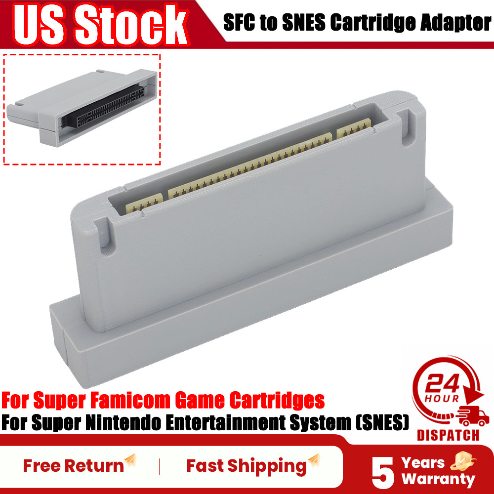 Cartridge Adapter - For Super Nintendo & Super Famicom SFC ⇄ SNES PETG+PCB Board