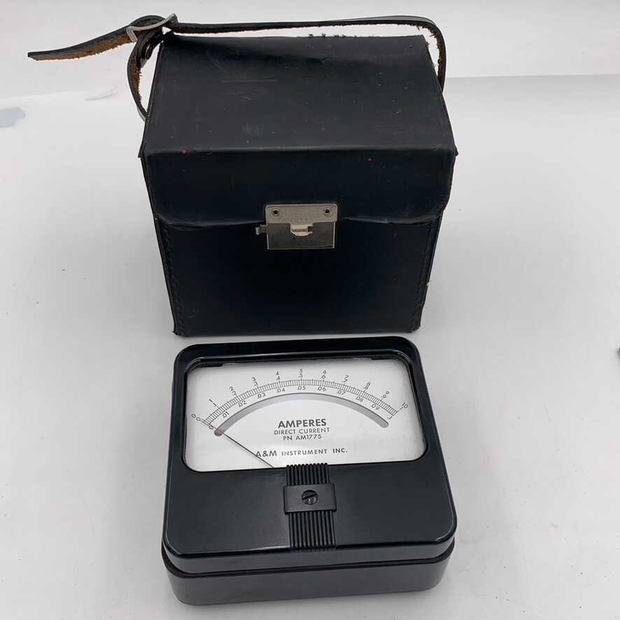 Vintage Direct Current DC Volt Meter Gauge A&M Instrument Inc PN AM1775 Meter