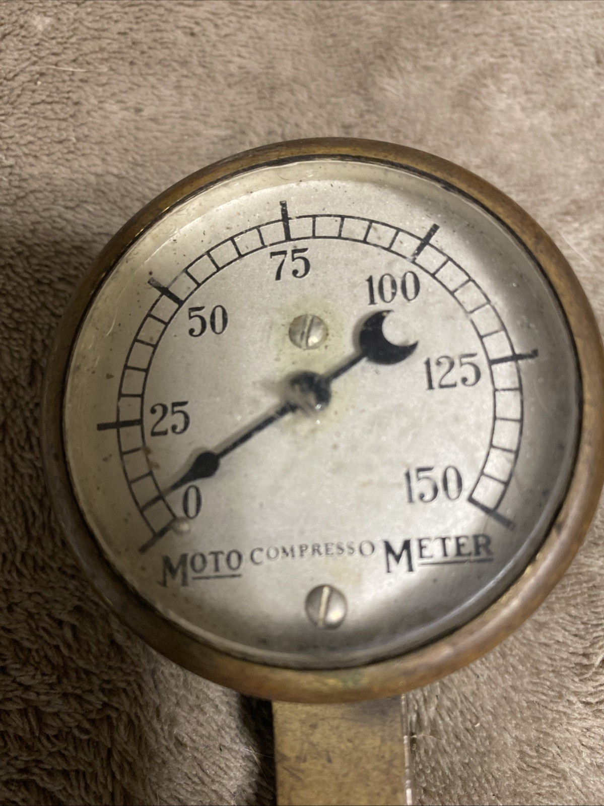 VINTAGE MOTOMETER COMPRESSION TESTER GAUGE