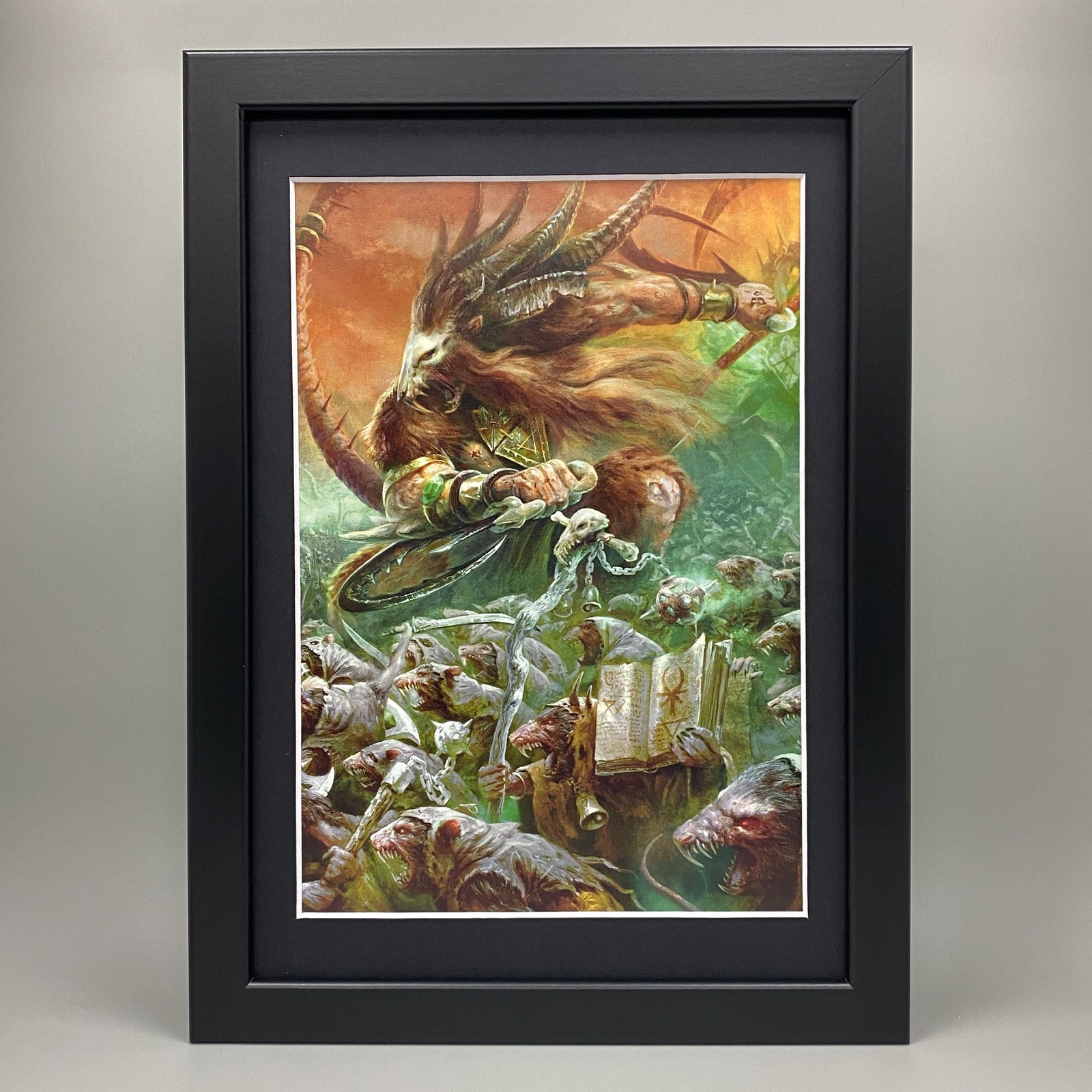 SKAVEN VERMIN LORD FRAMED ART LOATHSOME RATMEN WARHAMMER AGE OF SIGMAR AOS