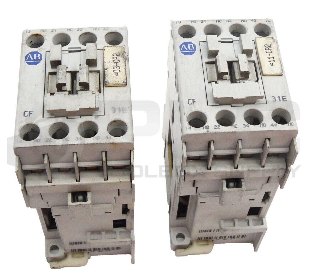 LOT OF 2 ALLEN BRADLEY 700-CF310D* /A CONTROL RELAY 600VAC 25A