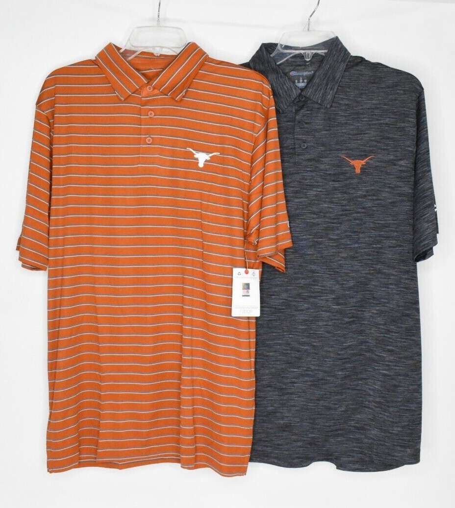 University of Texas Longhorns Men's Short Sleeve Polo Shirts - Set of 2