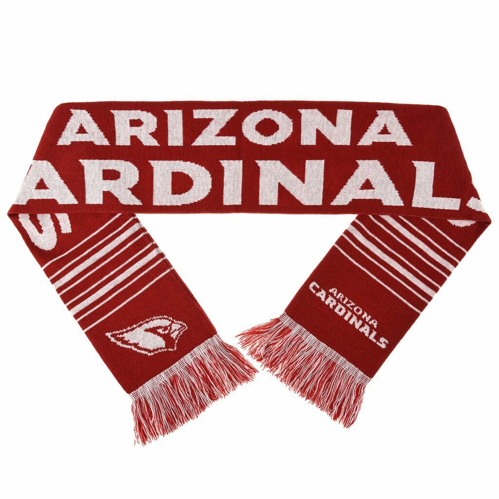Forever Collectibles NFL Arizona Cardinals Acrylic Large Logo Scarf, Red