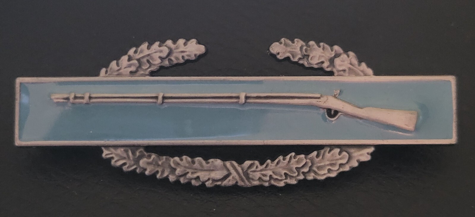 US Army Miliary First Award CIB Combat Infantry Badge Blue Oxidized 3" Pin