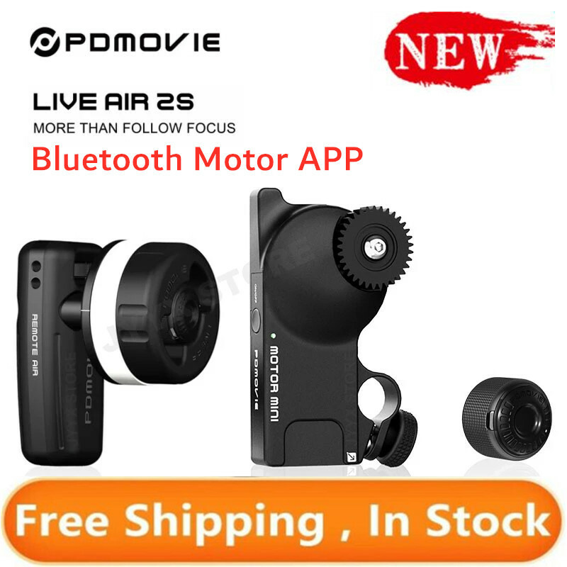 PDMOVIE LIVE AIR 2S 100m Bluetooth Wireless Follow Focus Lens Control System Kit