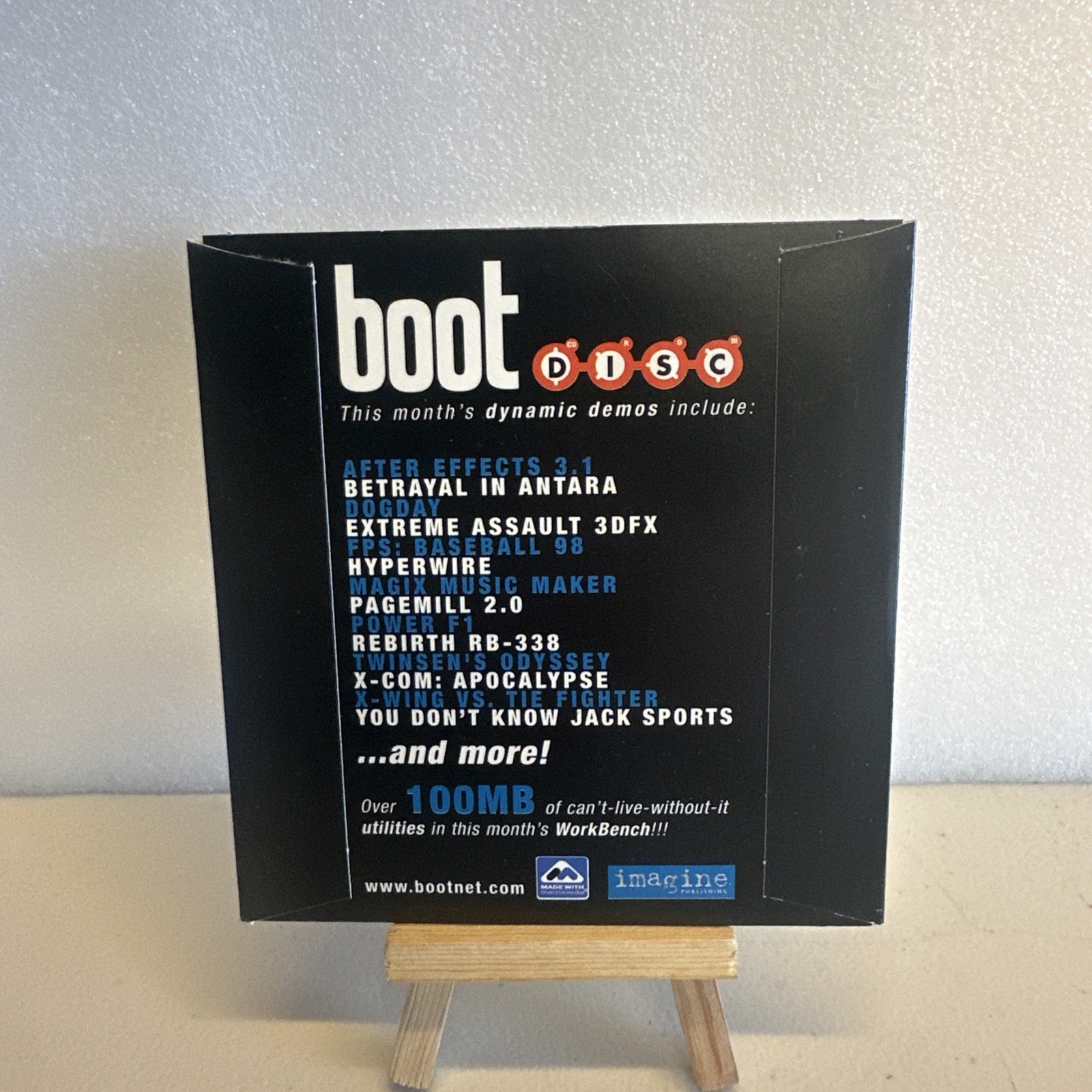 Boot Magazine BootDisc 13 PC Game Demos, Vtg PC Software, Vintage PC Games