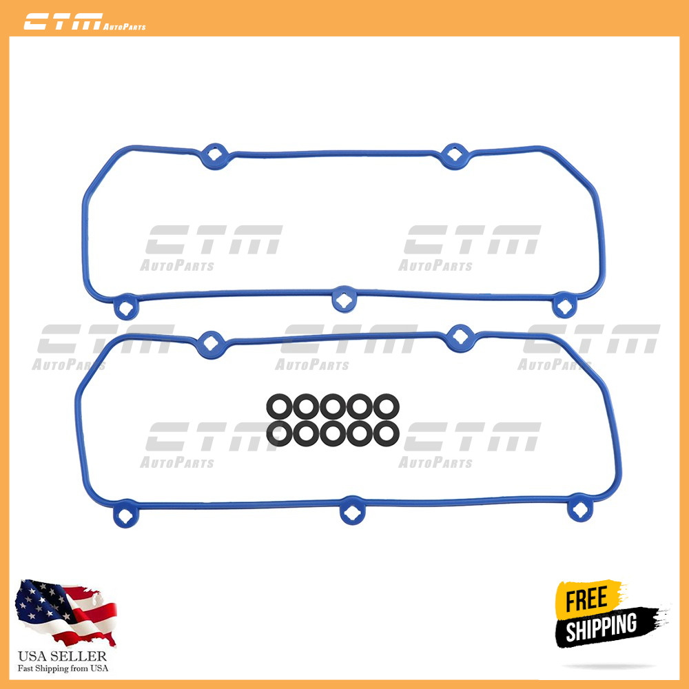 Valve Cover Gaskets Set Fit 94-08 Ford 4.2L 3.8L 3.9L Mercury Lincoln OHV