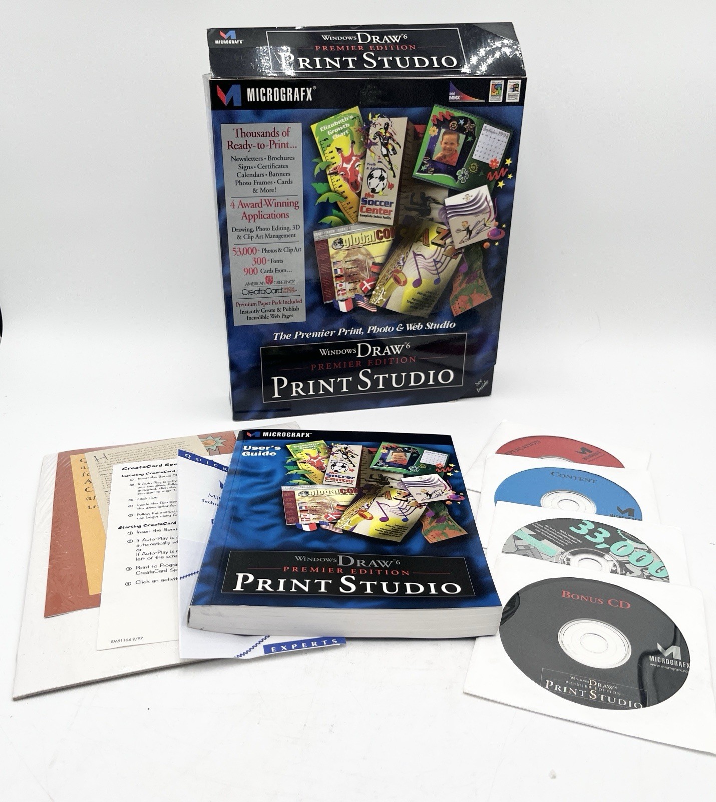 Micrografx Windows Draw 6 Print Studio Premier Edition 1997